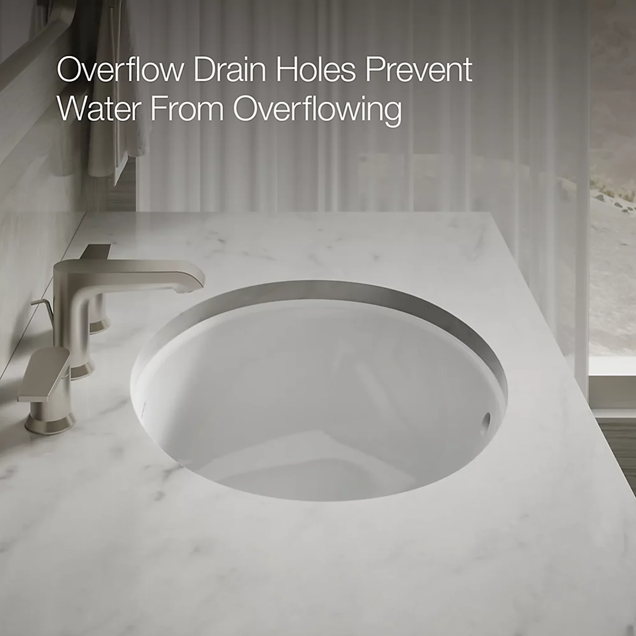 CAXTON® OVAL 17 X 14 INCHES UNDERMOUNT BATHROOM SINK WITH OVERFLOW AND CLAMP ASSEMBLY - Image 6
