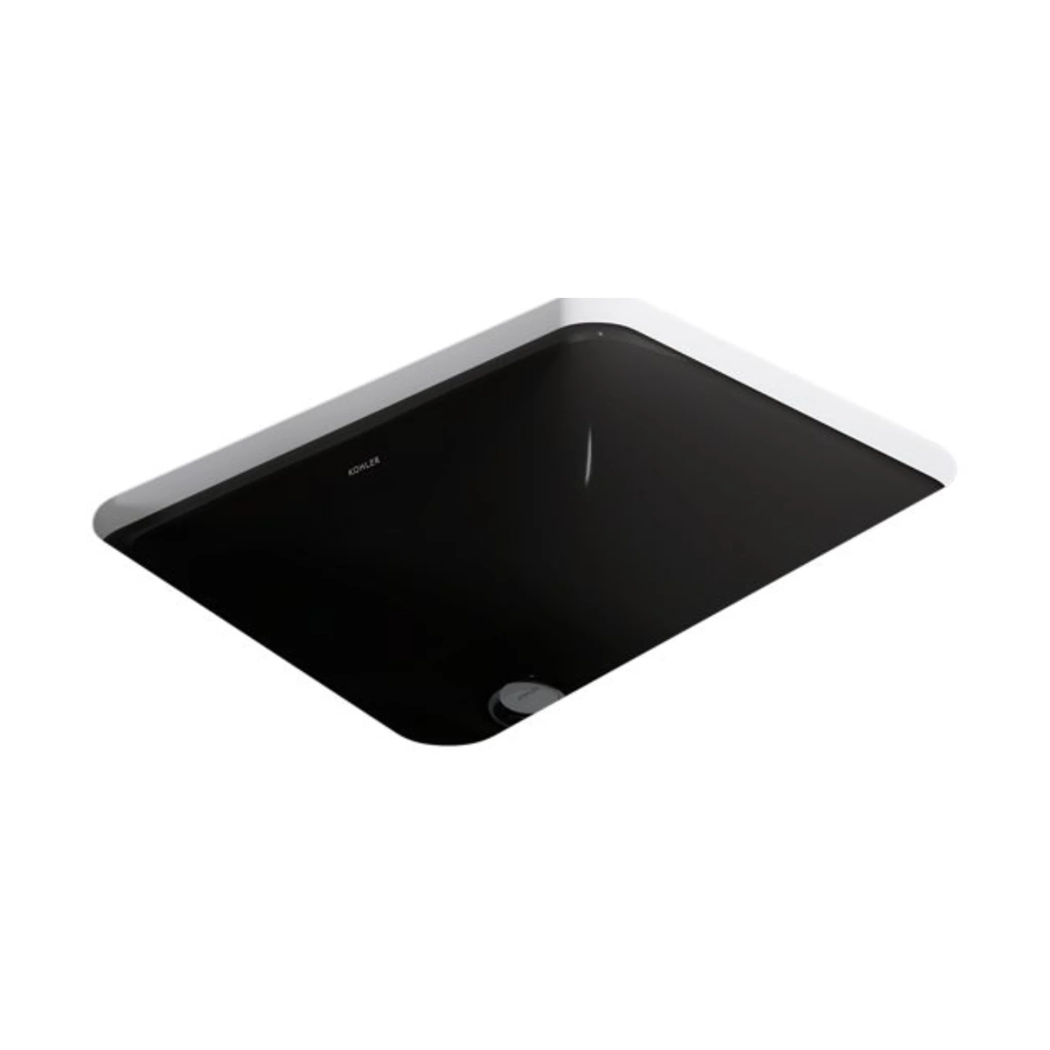 CAXTON® RECTANGLE UNDERMOUNT BATHROOM SINK WITH OVERFLOW AND CLAMP ASSEMBLY - Image 4