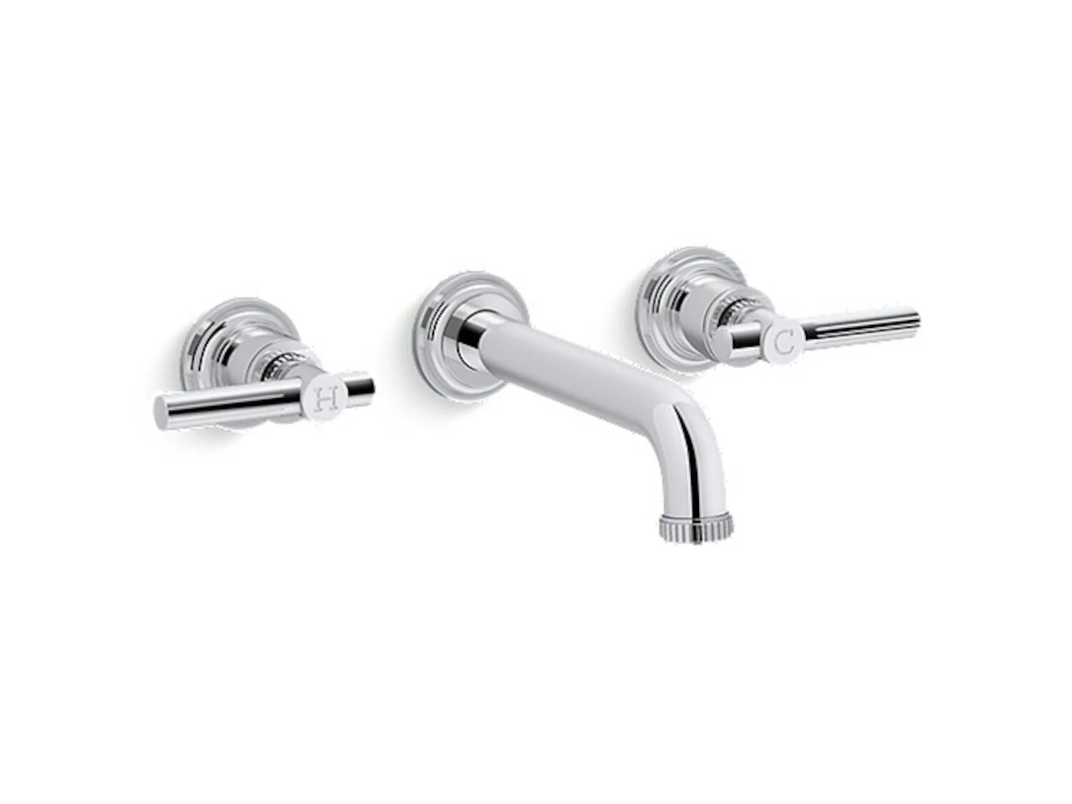 CENTRAL PARK WEST WALL-MOUNT SINK FAUCET WITH LEVER HANDLES - Image 2