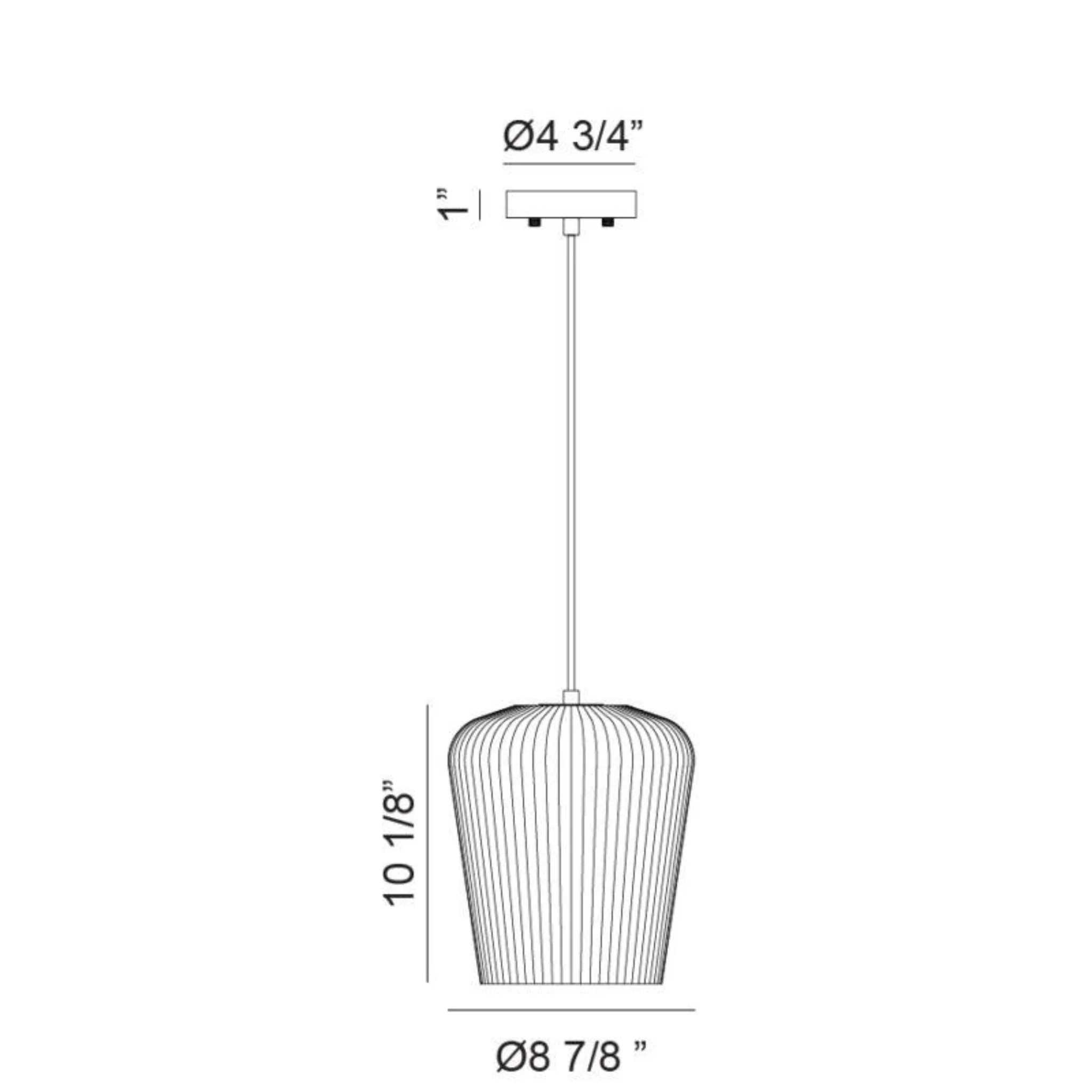 CHARISMO 1-LIGHT BELL PENDANT - Image 5