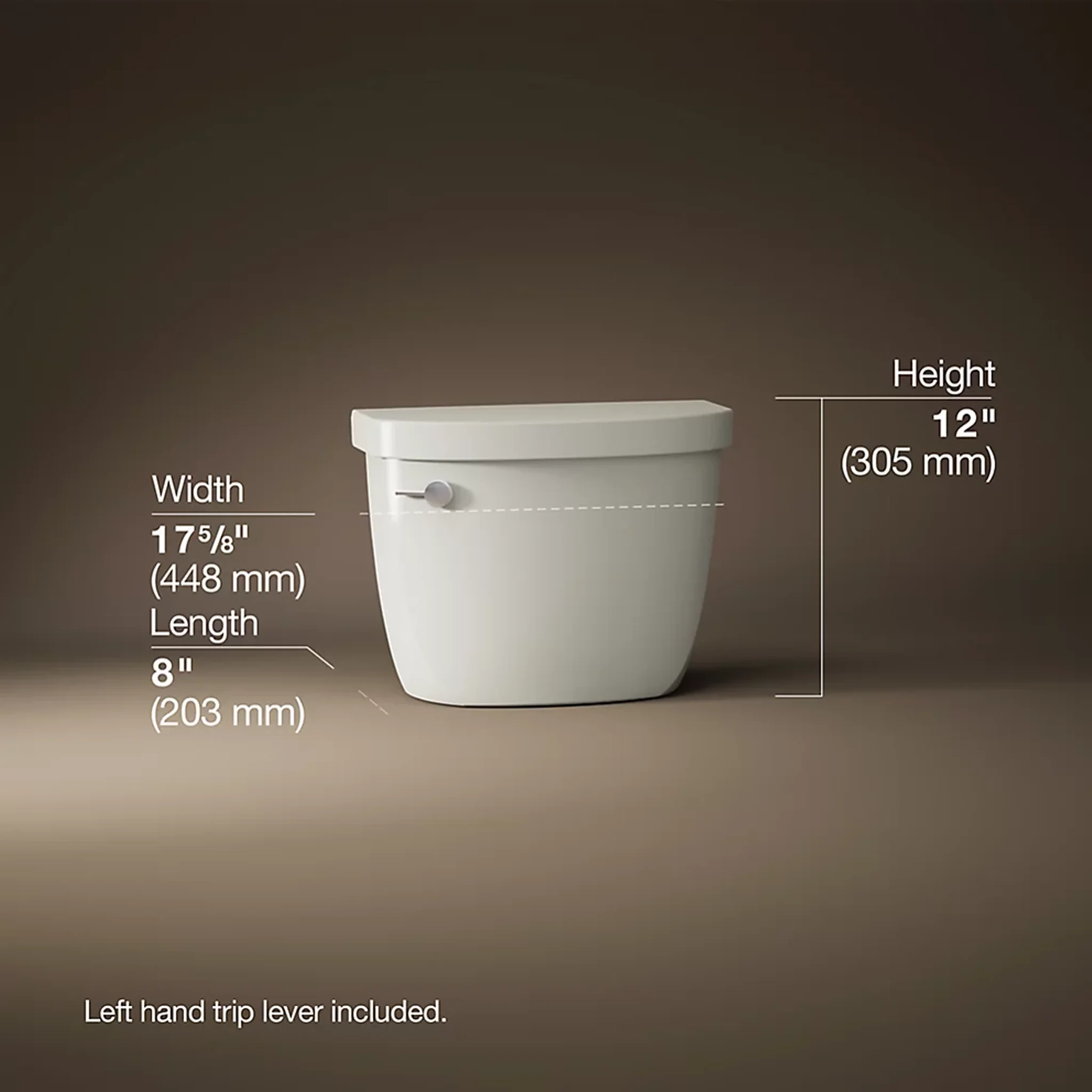 CIMARRON 1.28 GPF TOILET TANK ONLY - Image 7