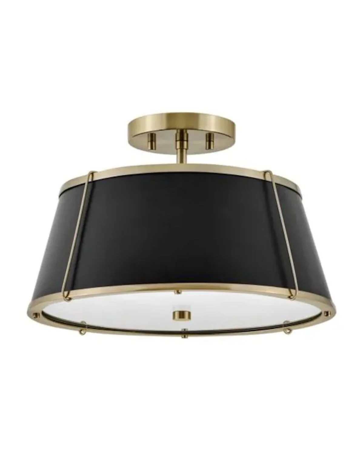 CLARKE 15-INCH MEDIUM TWO LIGHT SEMI-FLUSH MOUNT - Image 3