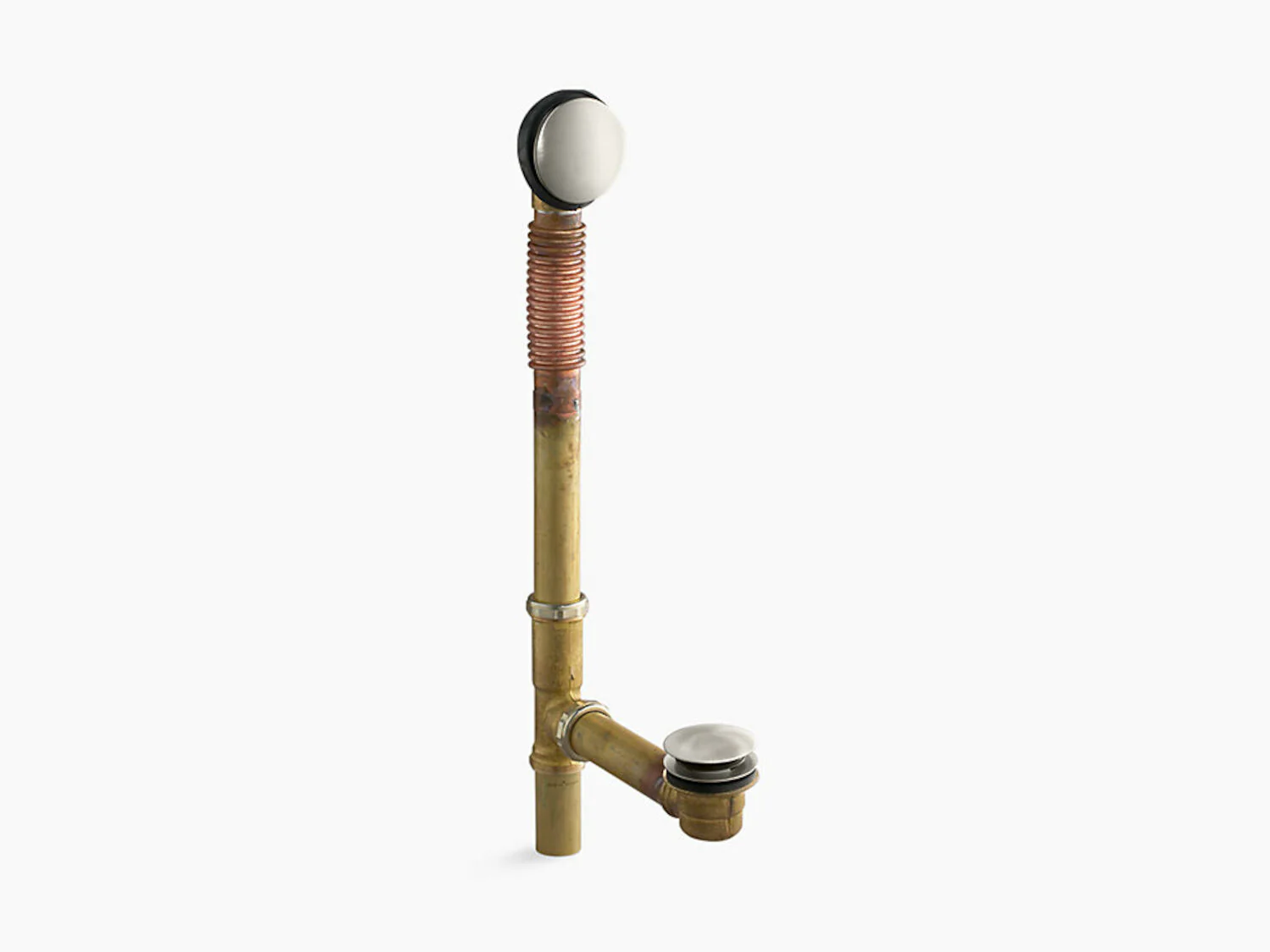 CLEARFLO BRASS TOE TAP BATH DRAIN - Image 2