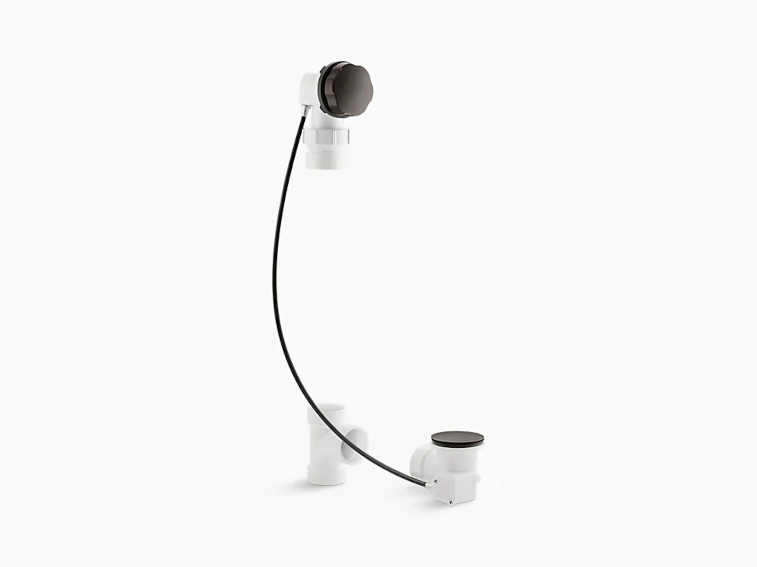 CLEARFLO CABLE BATH DRAIN, LESS PVC TUBING