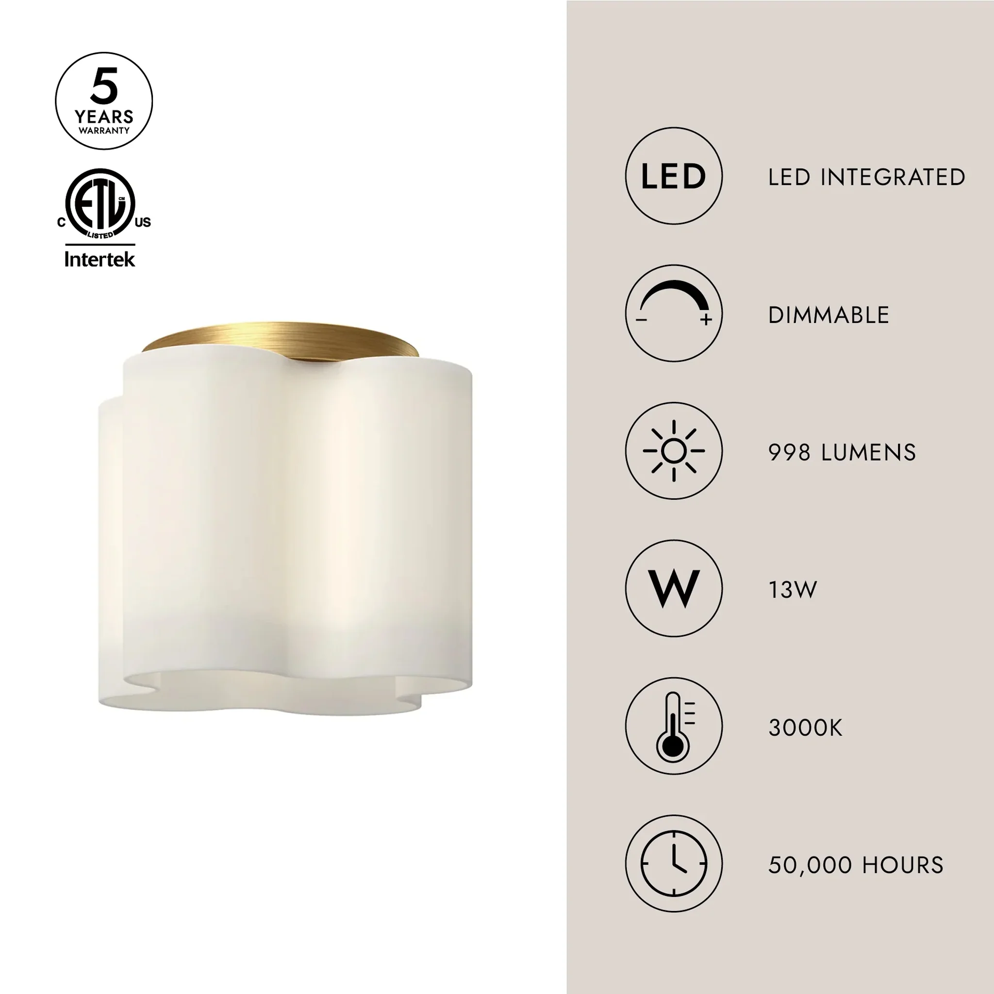 CLOVER FLUSH MOUNT - Image 5