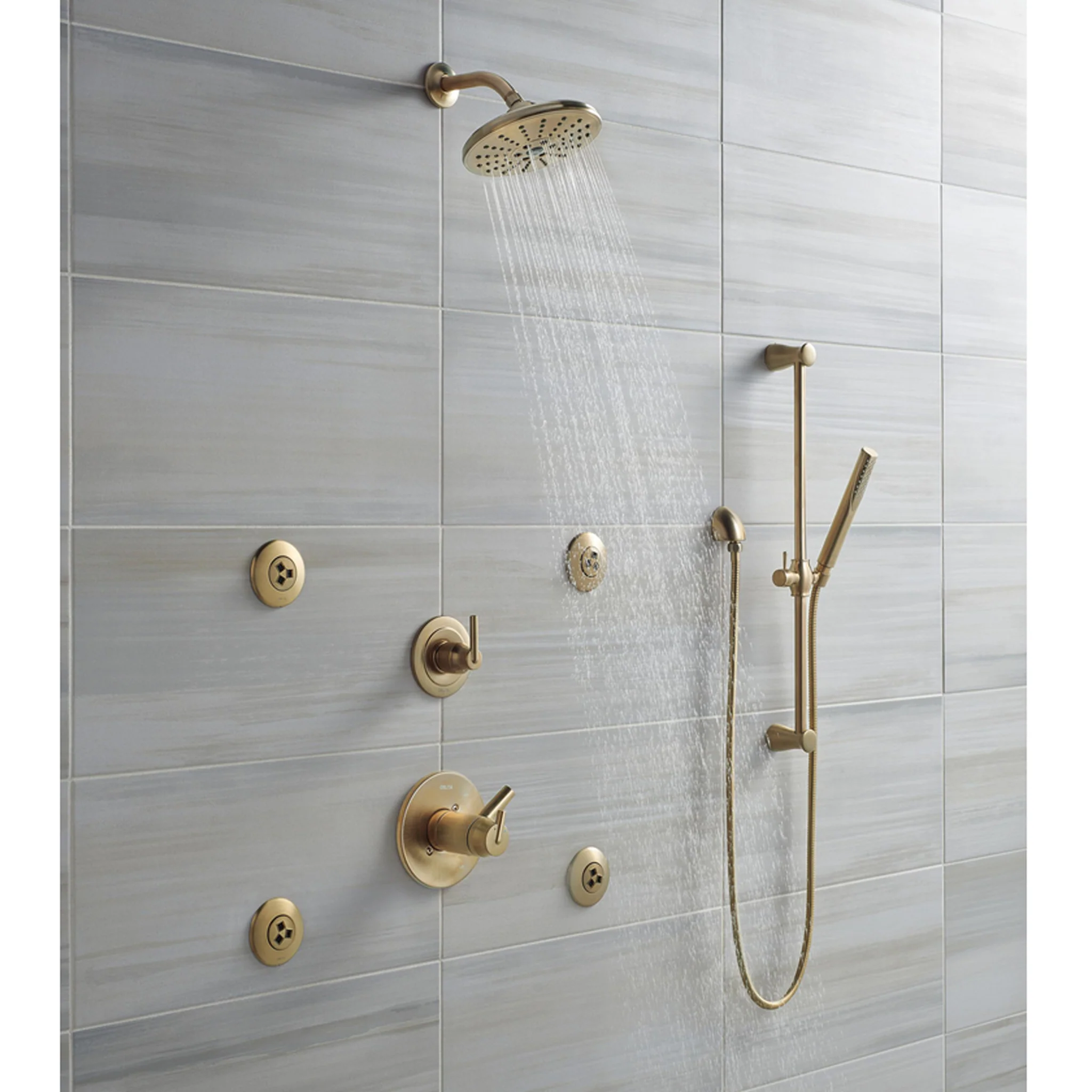 COMPEL® PREMIUM SINGLE-SETTING SLIDE BAR HAND SHOWER IN CHROME - Image 2