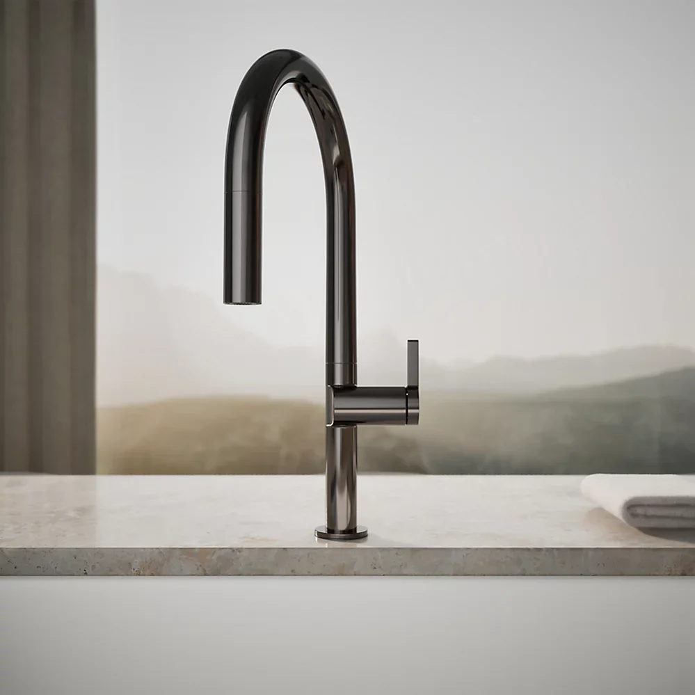 COMPONENTS® ARC SPOUT PULL-DOWN KITCHEN SINK FAUCET WITH TWO-FUNCTION SPRAYHEAD - Image 12