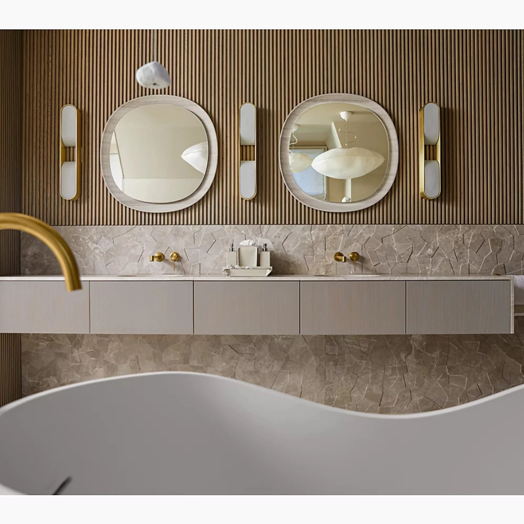 COMPONENTS FLOOR MOUNT BATH FILLER TRIM WITH LEVER HANDLES AND HANDSHOWER - Image 25