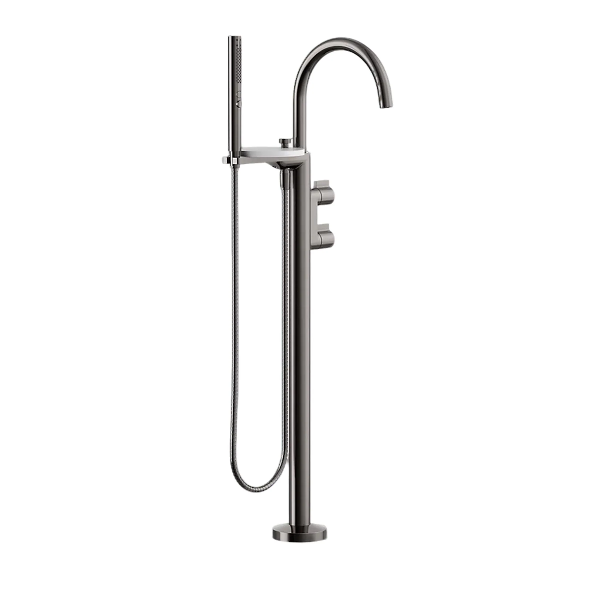 COMPONENTS FLOOR MOUNT BATH FILLER TRIM WITH LEVER HANDLES AND HANDSHOWER - Image 5
