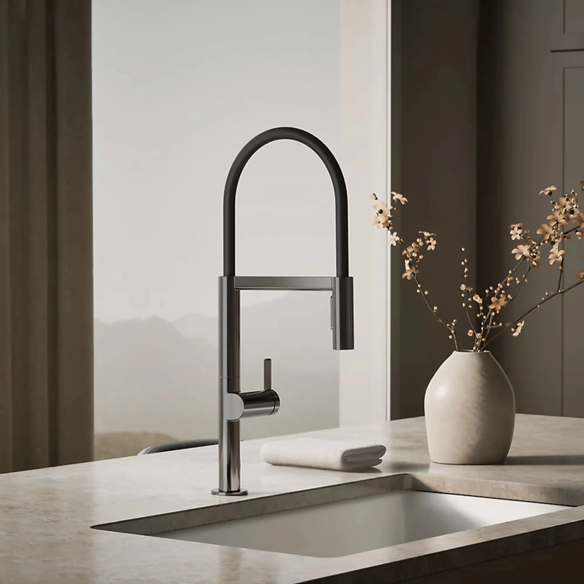 COMPONENTS® SEMI-PROFESSIONAL KITCHEN SINK FAUCET WITH TWO-FUNCTION SPRAYHEAD - Image 11