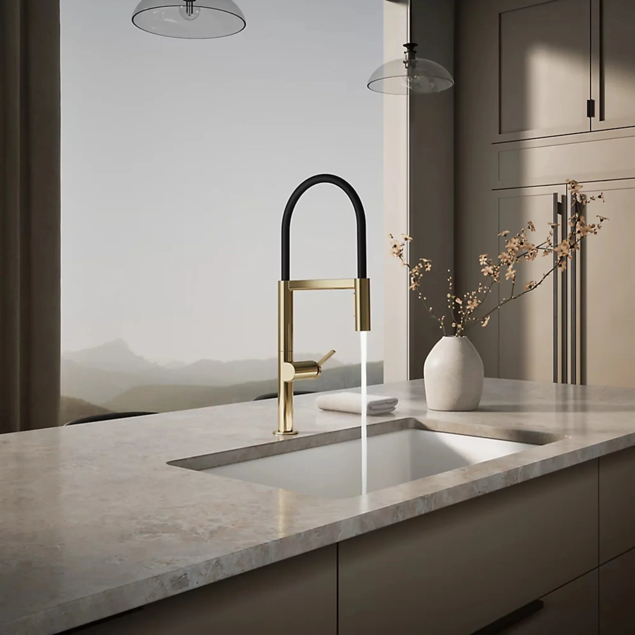 COMPONENTS® SEMI-PROFESSIONAL KITCHEN SINK FAUCET WITH TWO-FUNCTION SPRAYHEAD - Image 12