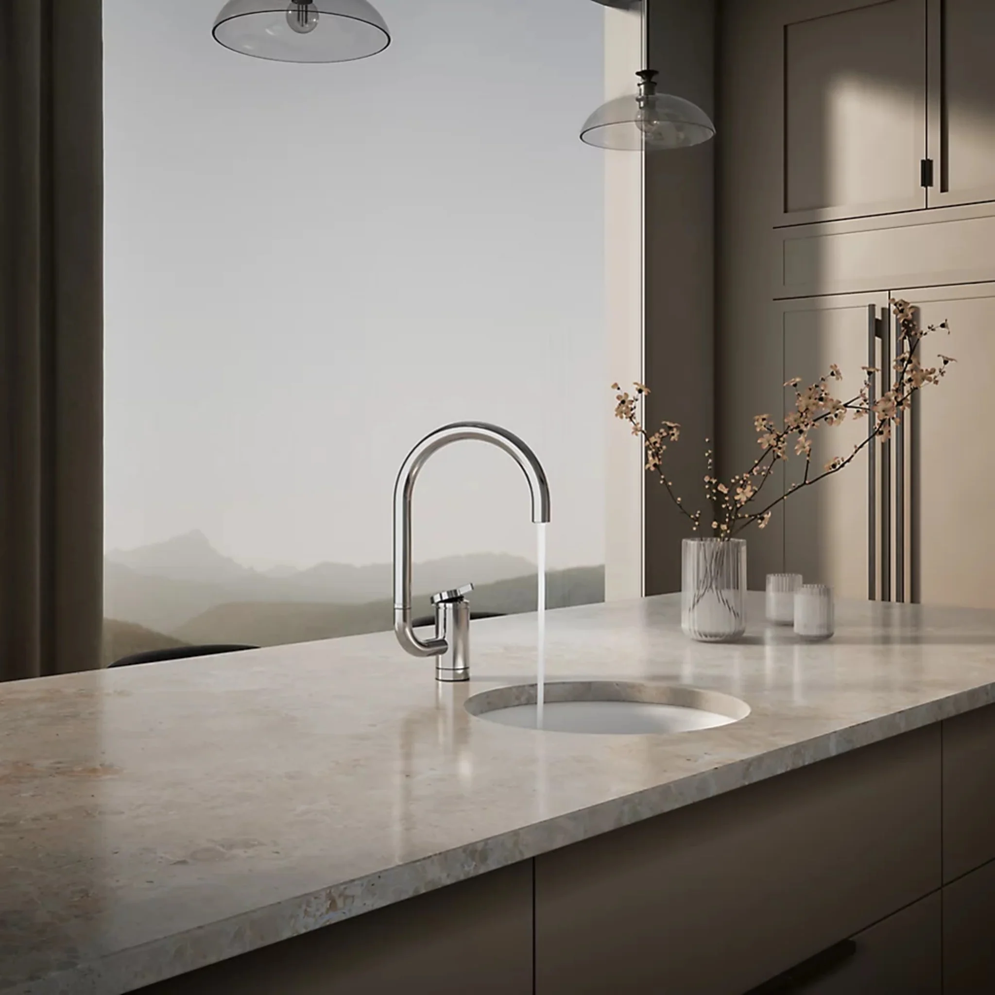 COMPONENTS® SINGLE-HANDLE BAR SINK FAUCET WITH TWO-FUNCTION EXTENDED-REACH ARC SPOUT - Image 11