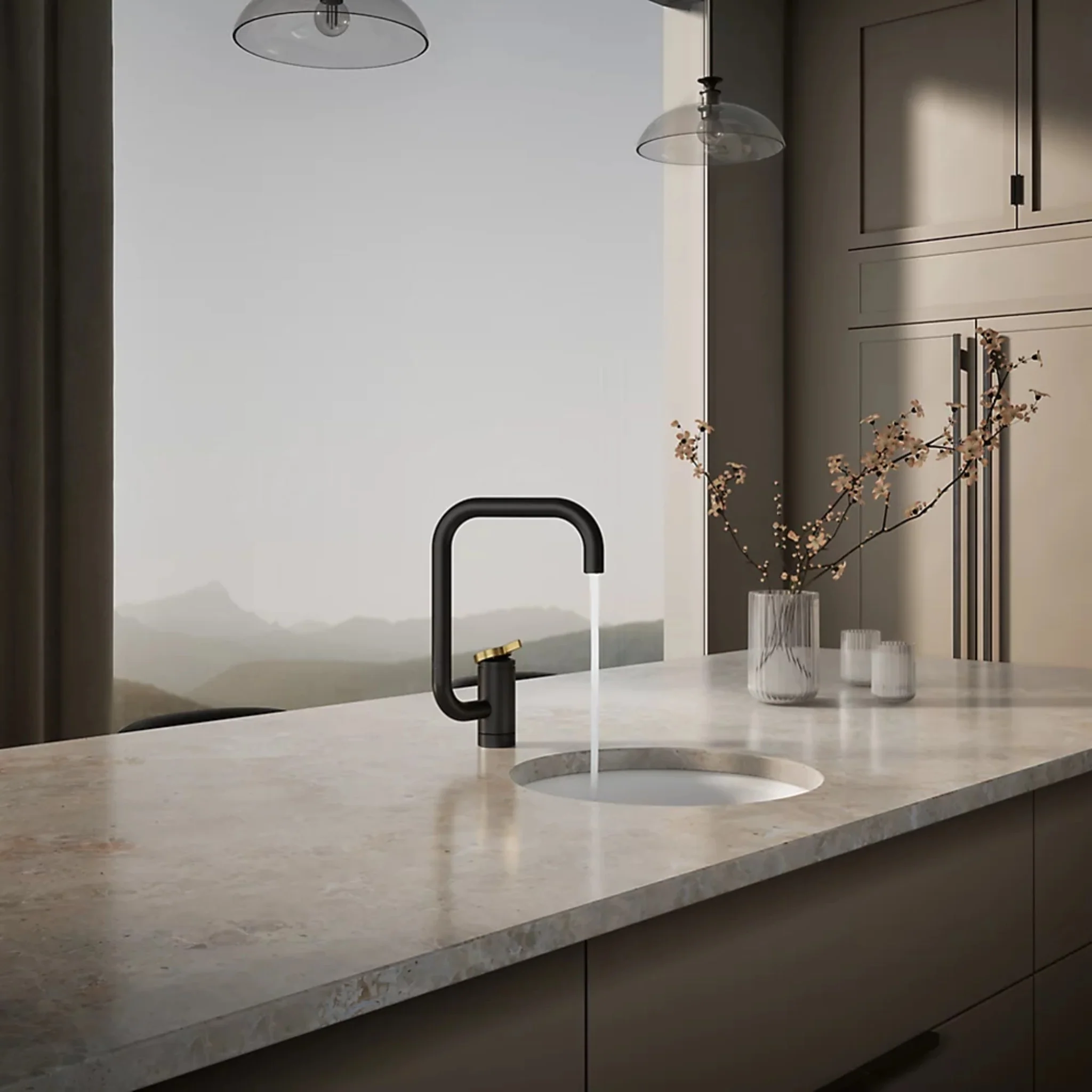 COMPONENTS® SINGLE-HANDLE BAR SINK FAUCET WITH TWO-FUNCTION EXTENDED-REACH SQUARE SPOUT - Image 12