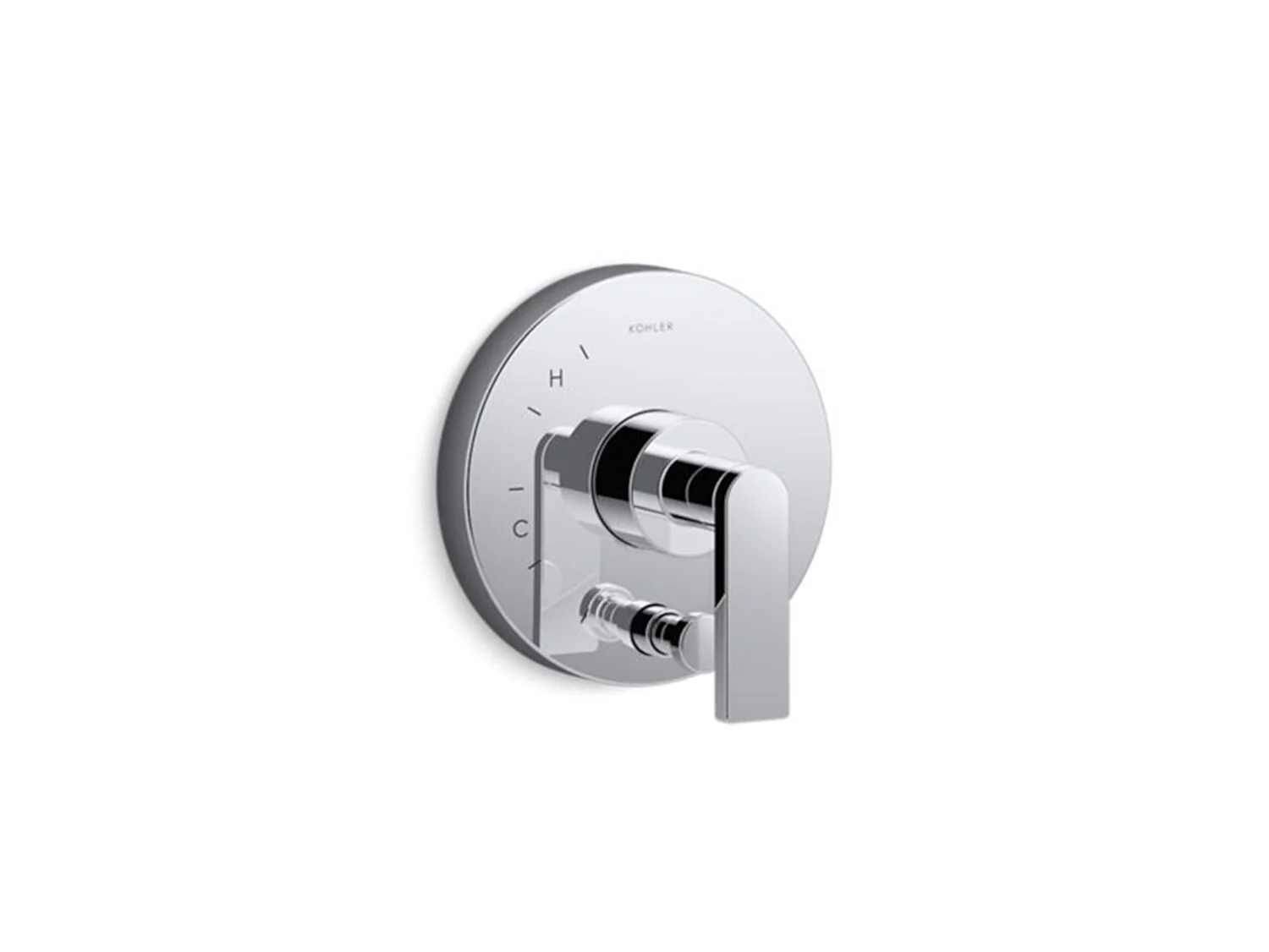 COMPOSED RITE-TEMP VALVE TRIM WITH PUSH-BUTTON DIVERTER AND LEVER HANDLE - Image 5