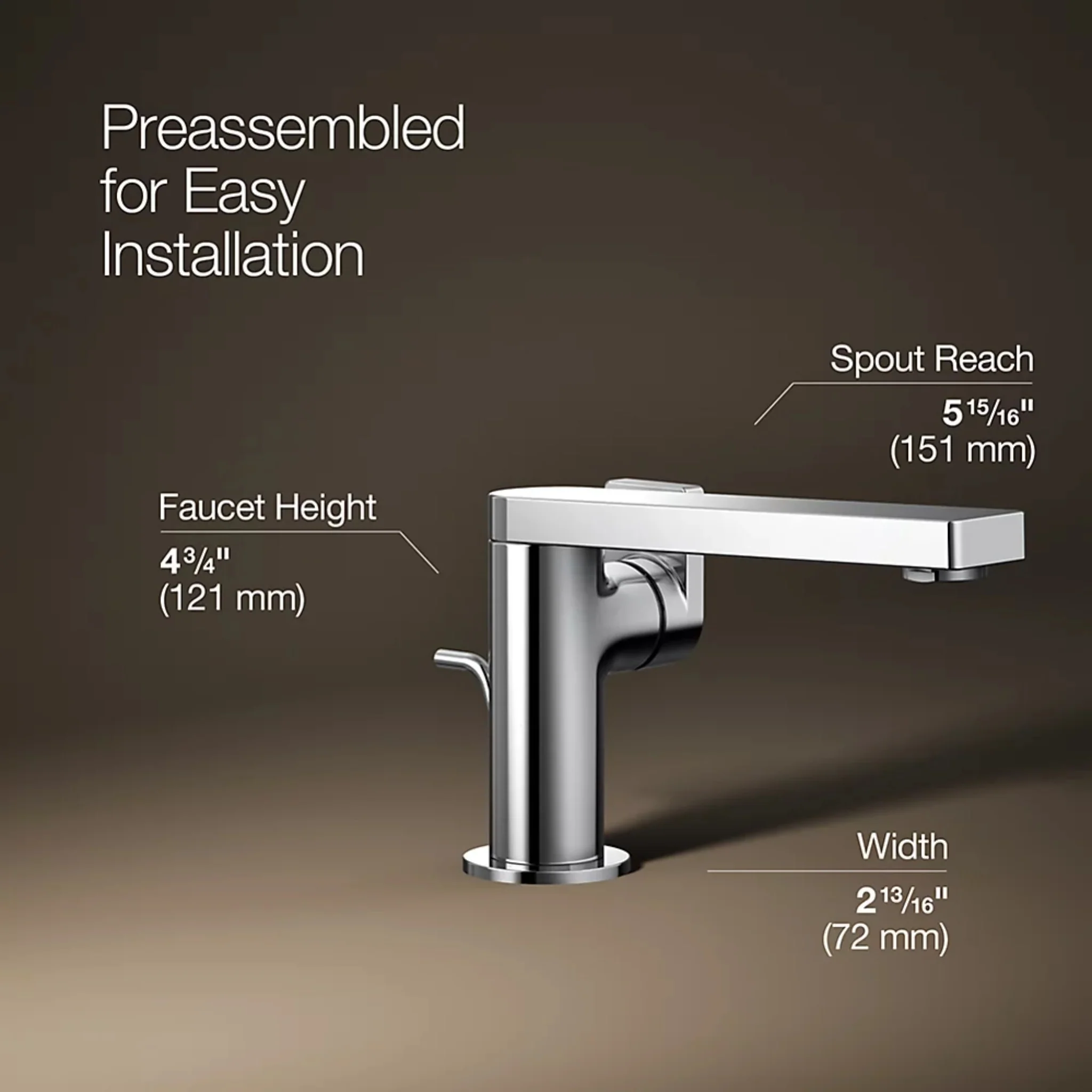 COMPOSED SINGLE-HANDLE BATHROOM SINK FAUCET WITH LEVER HANDLE - Image 20