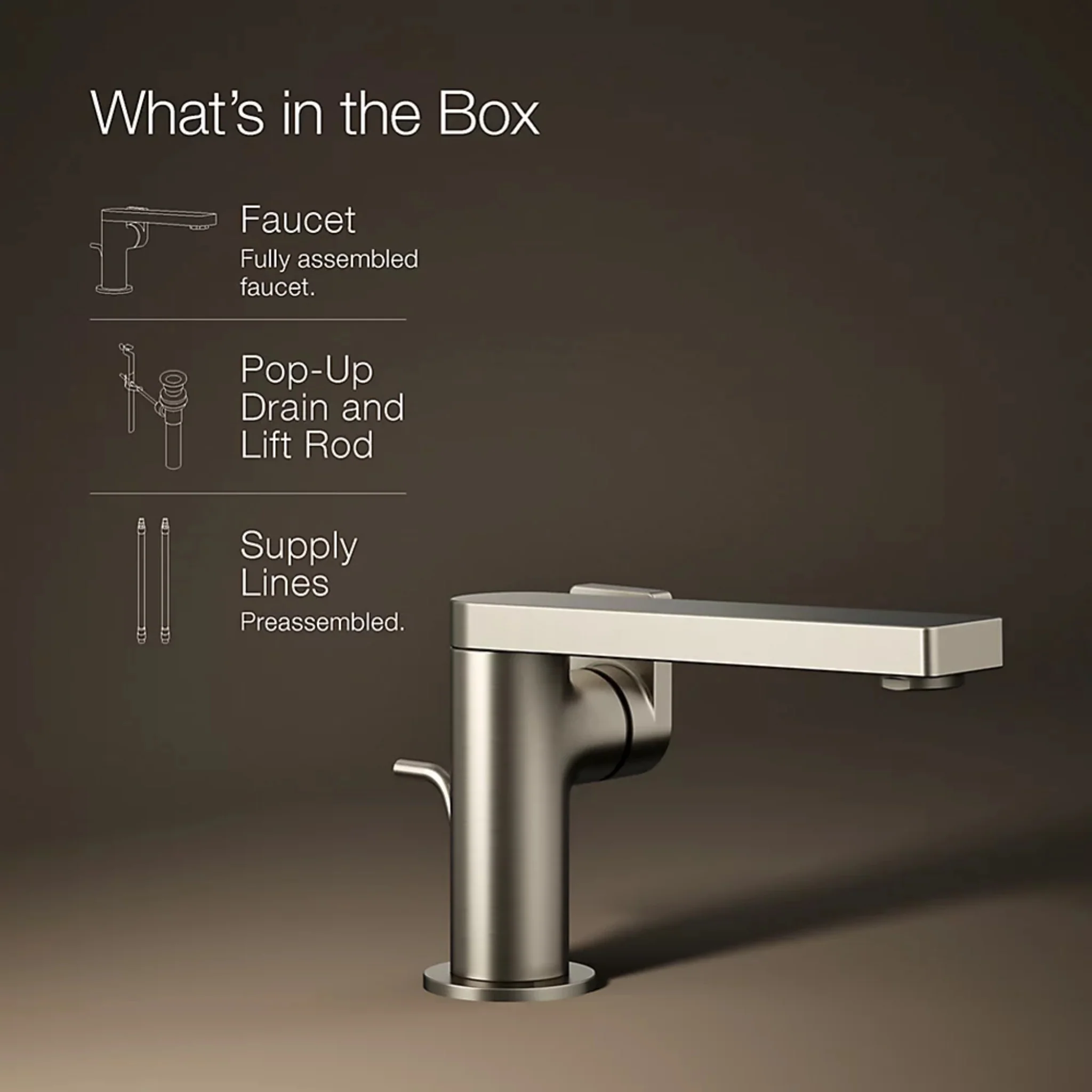 COMPOSED SINGLE-HANDLE BATHROOM SINK FAUCET WITH LEVER HANDLE - Image 21