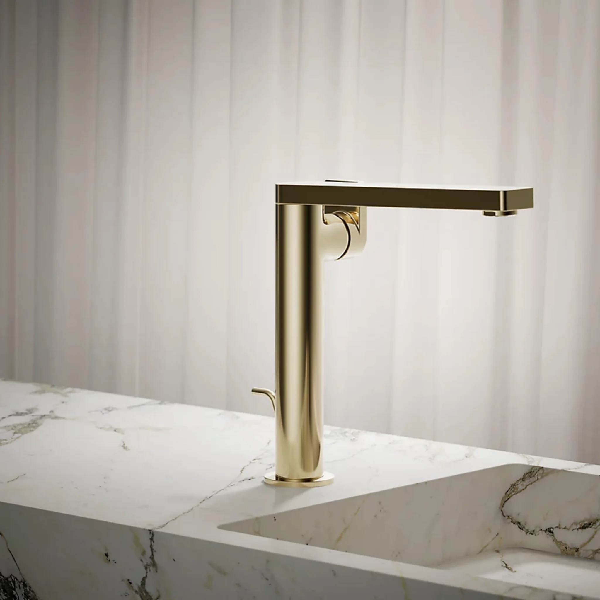 COMPOSED TALL SINGLE-HANDLE BATHROOM SINK FAUCET WITH LEVER HANDLE - Image 11
