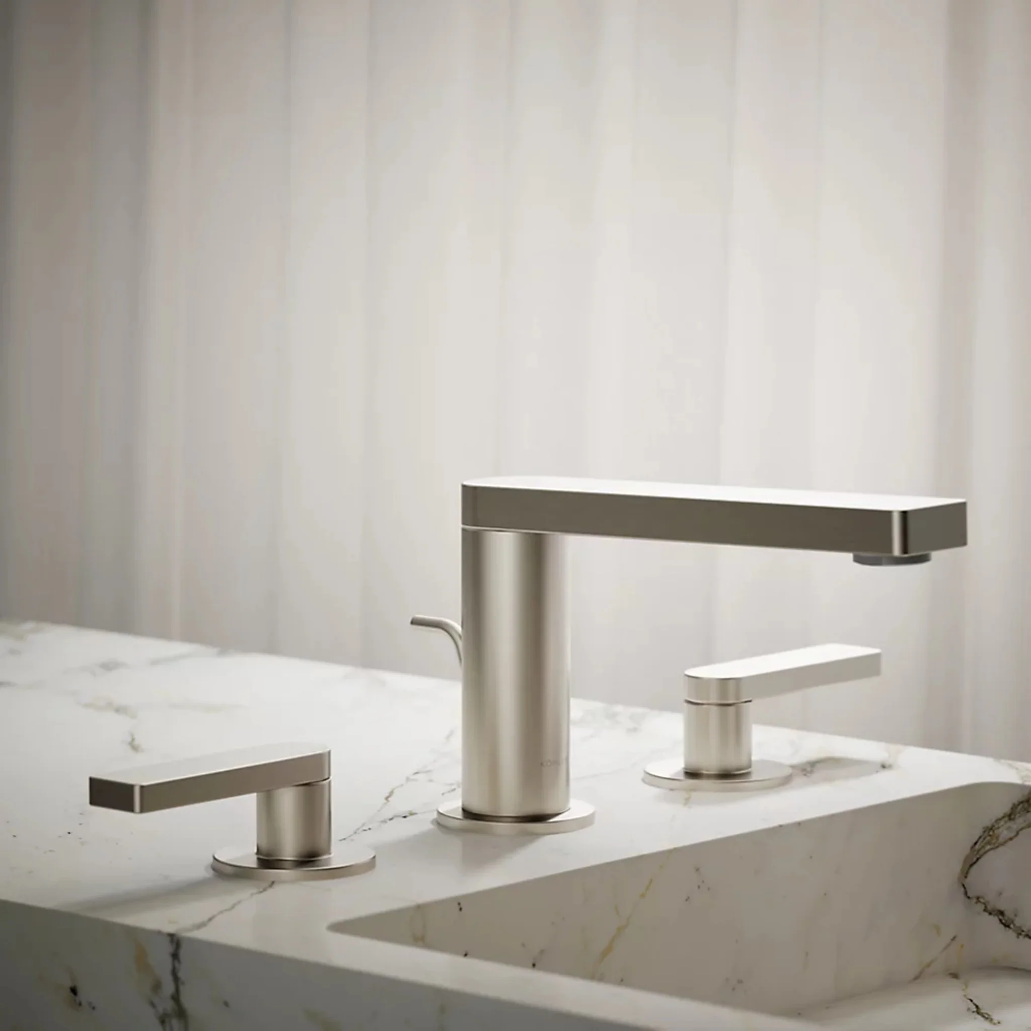 COMPOSED WIDESPREAD BATHROOM SINK FAUCET WITH LEVER HANDLES - Image 11