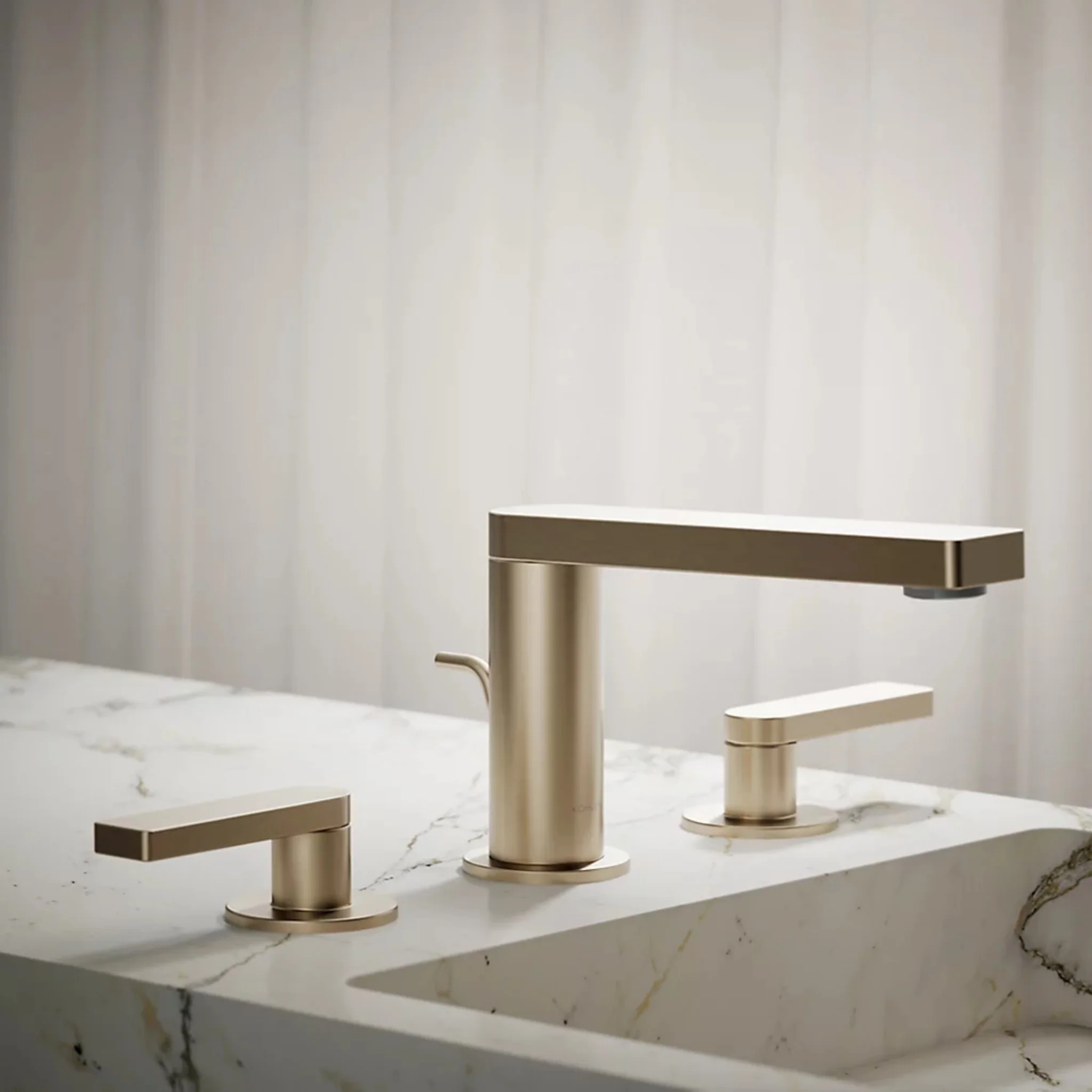 COMPOSED WIDESPREAD BATHROOM SINK FAUCET WITH LEVER HANDLES - Image 12