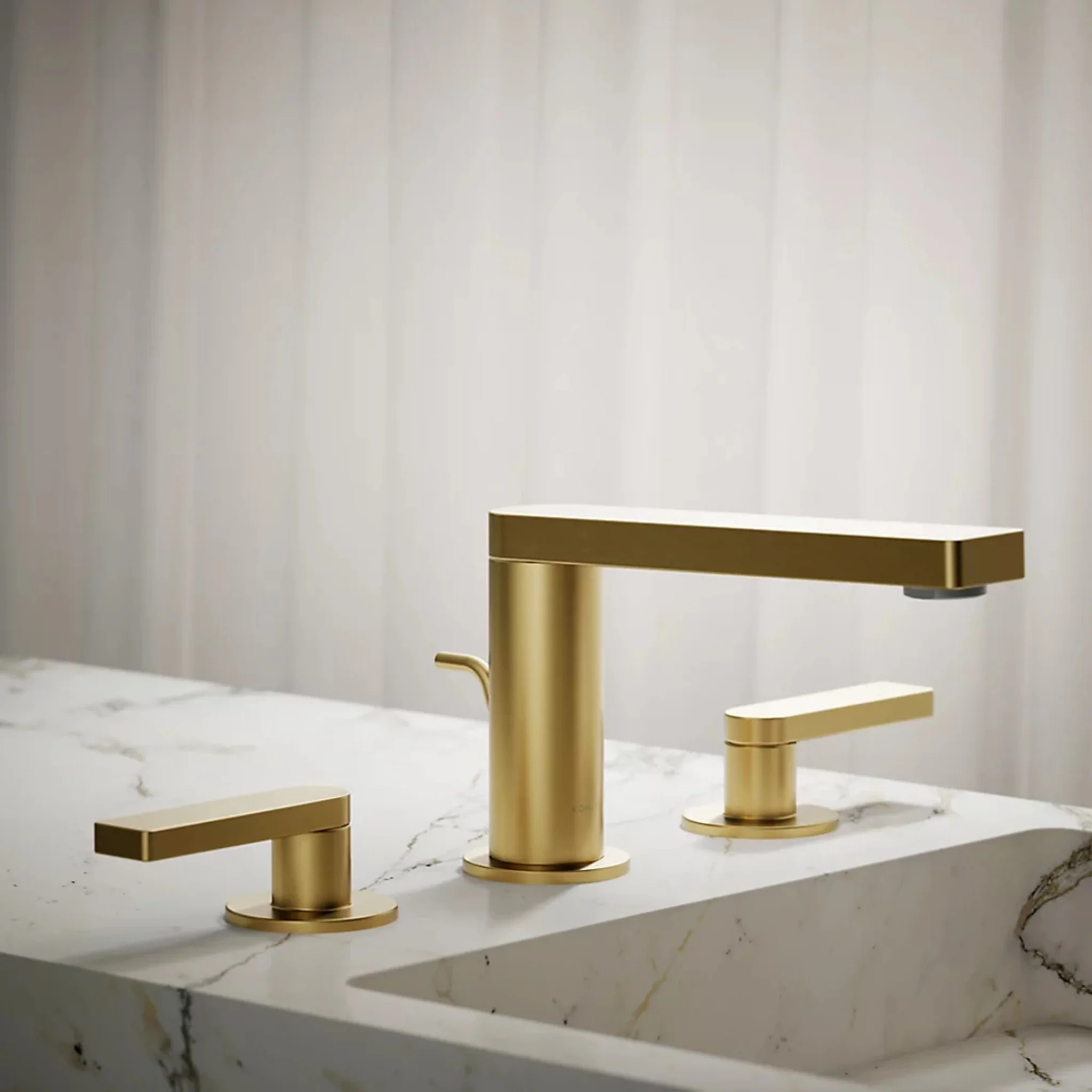 COMPOSED WIDESPREAD BATHROOM SINK FAUCET WITH LEVER HANDLES - Image 13