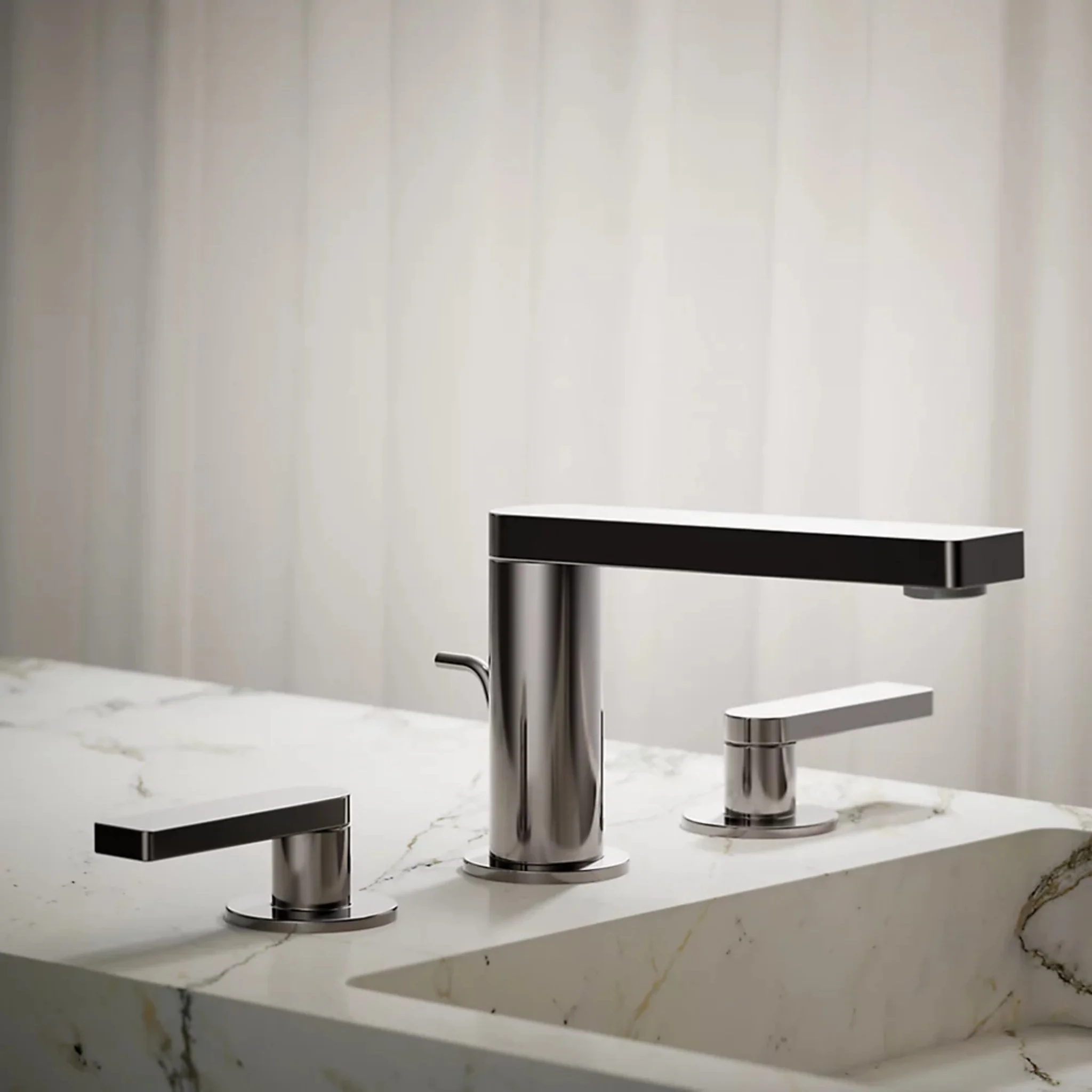 COMPOSED WIDESPREAD BATHROOM SINK FAUCET WITH LEVER HANDLES - Image 14