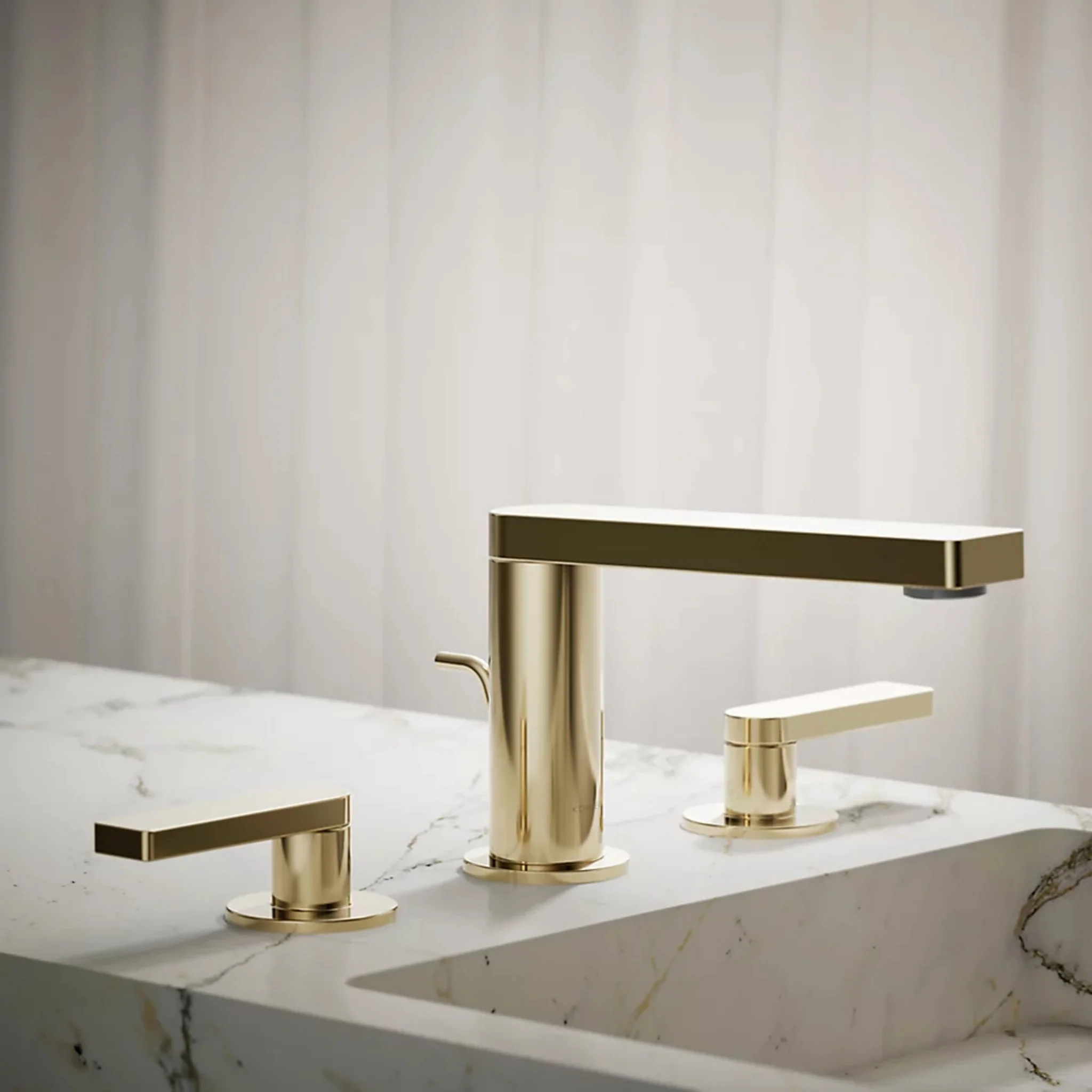 COMPOSED WIDESPREAD BATHROOM SINK FAUCET WITH LEVER HANDLES - Image 15