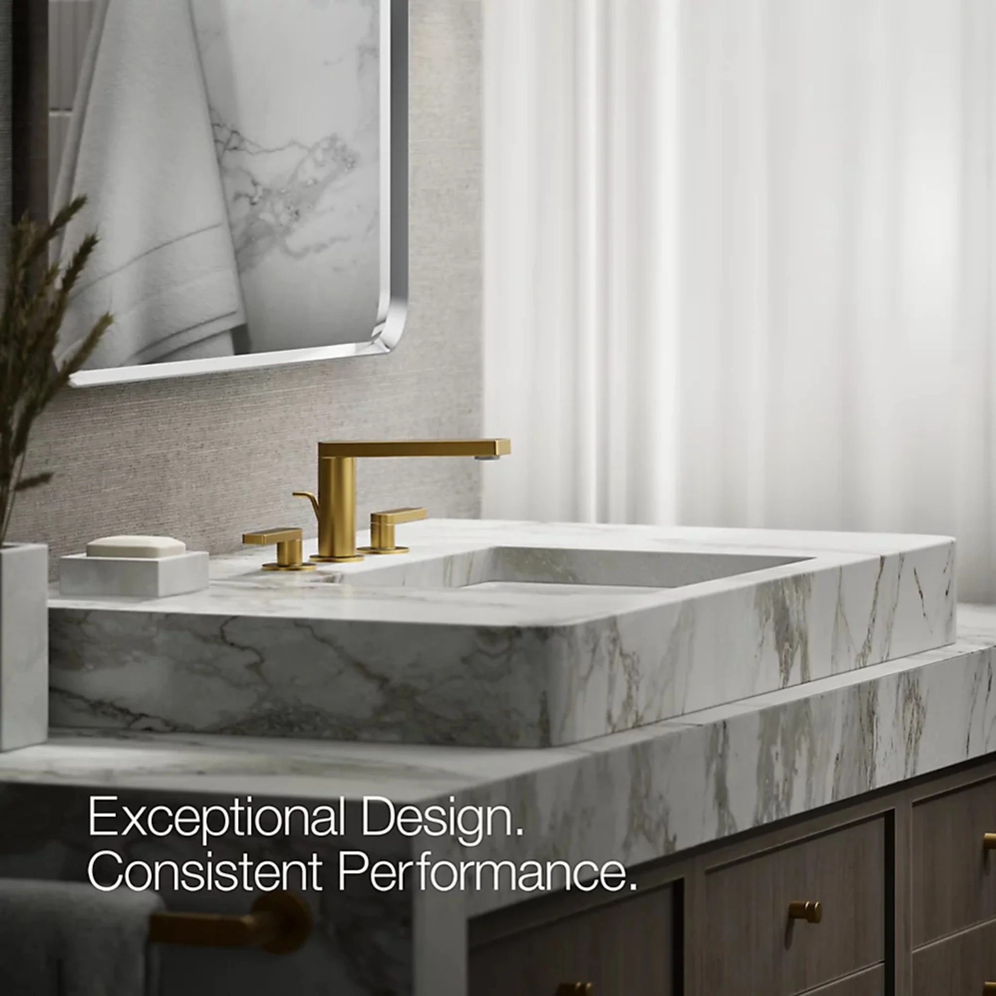 COMPOSED WIDESPREAD BATHROOM SINK FAUCET WITH LEVER HANDLES - Image 16