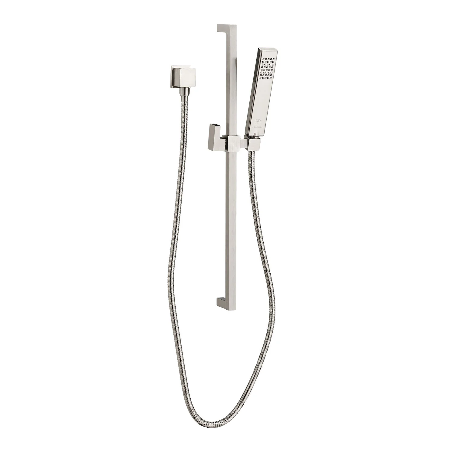 CONTEMPORARY SQUARE PERSONAL HAND SHOWER SET WITH ADJUSTABLE 24-INCH SLIDE BAR - Image 2