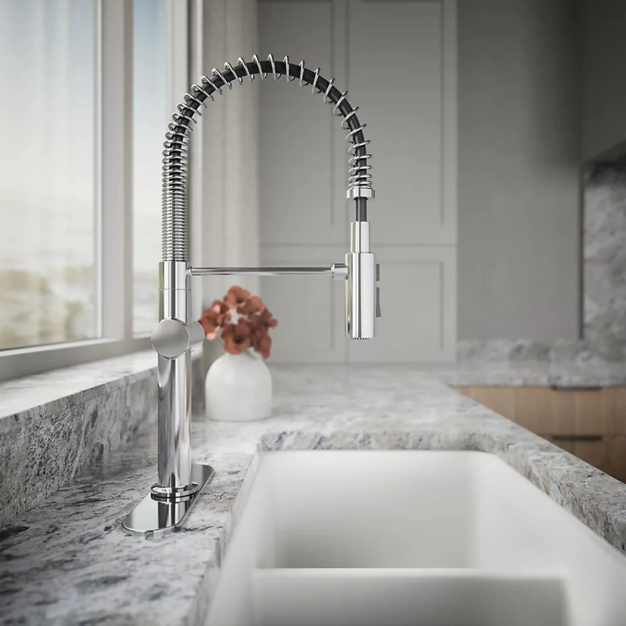 CRUE SEMI-PROFESSIONAL KITCHEN SINK FAUCET WITH THREE-FUNCTION SPRAYHEAD - Image 28