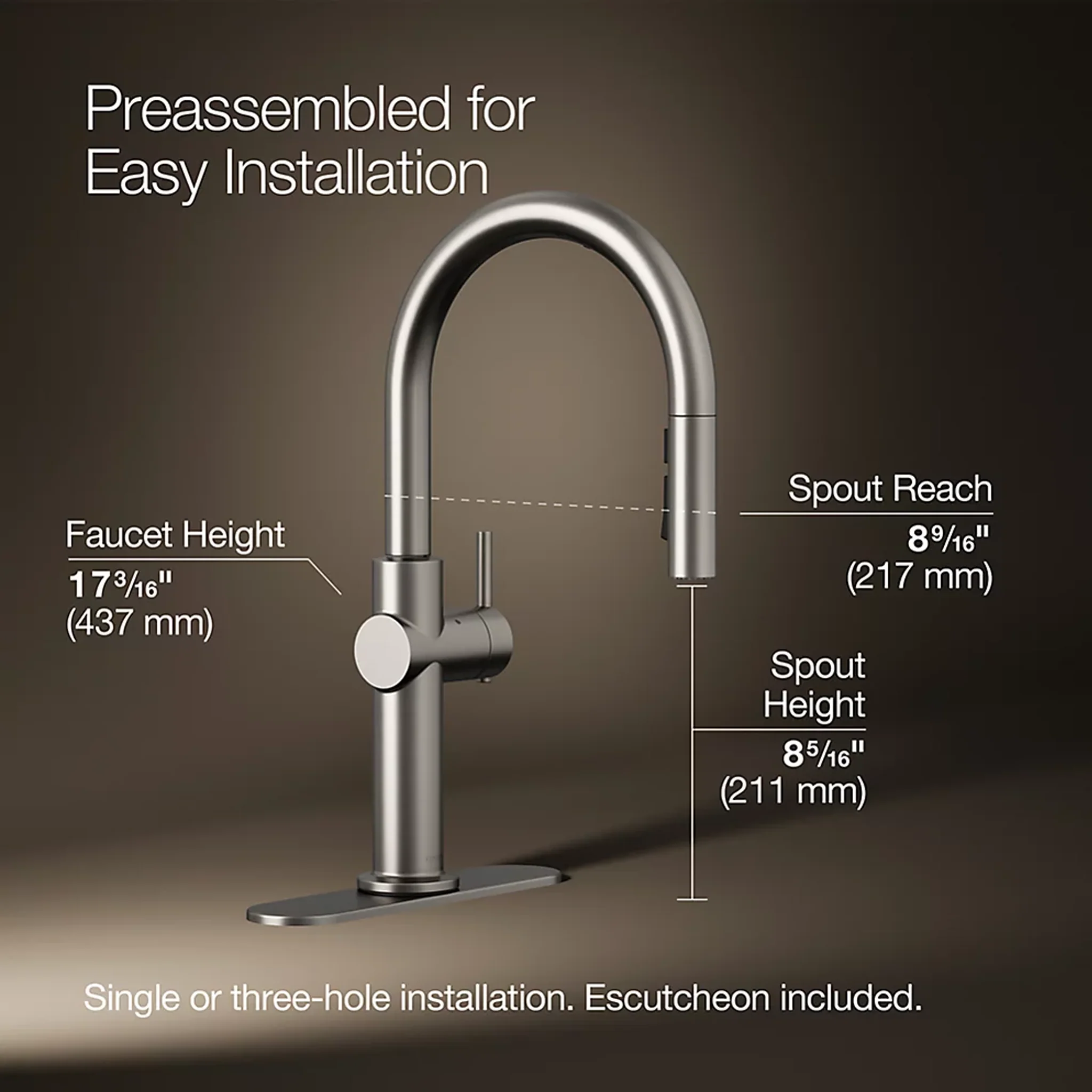 CRUE® TOUCHLESS PULL-DOWN SINGLE-HANDLE KITCHEN FAUCET - Image 7