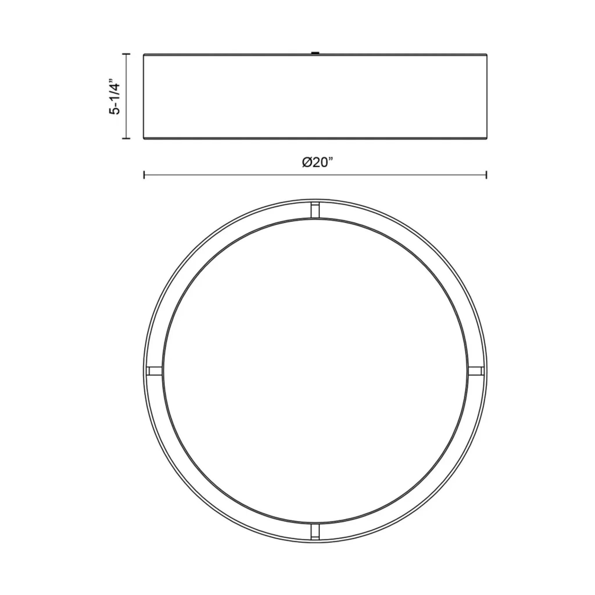 DALTON 16-IN FLUSH MOUNT (5 COLOUR TEMPS) - Image 15
