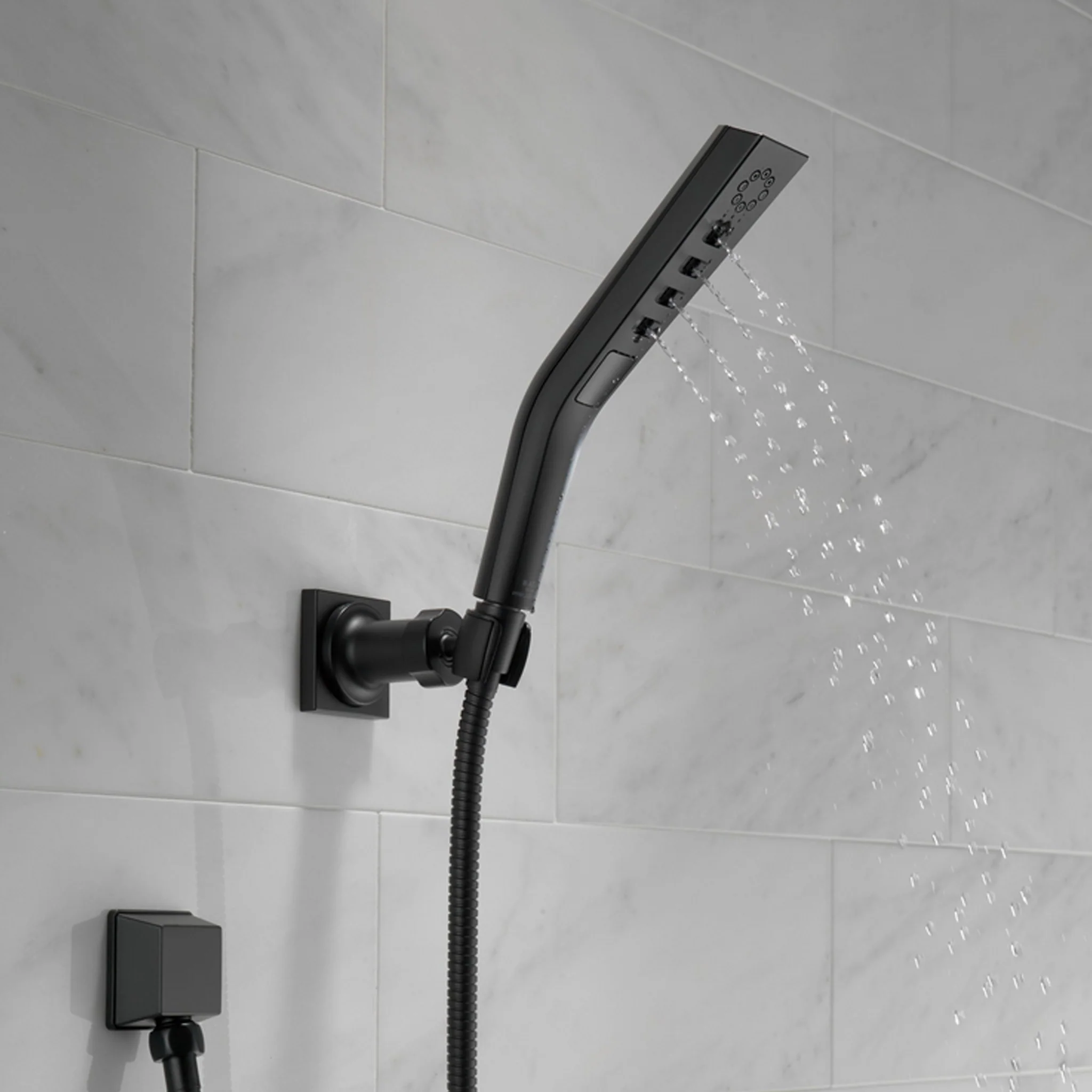 DELTA 3-SETTING H2OKINETIC WALL MT HANDSHOWER - Image 2