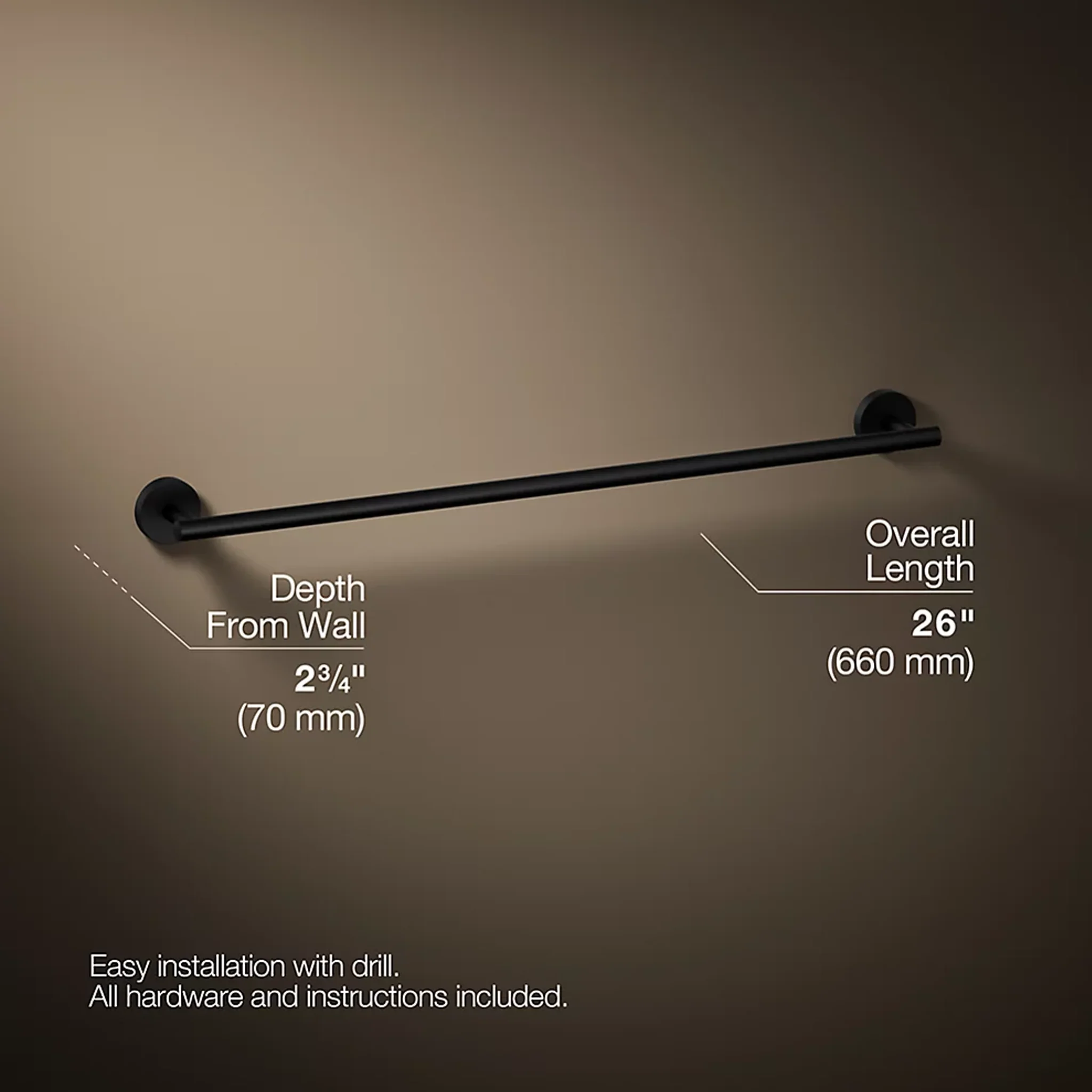 ELATE® 24" TOWEL BAR - Image 6