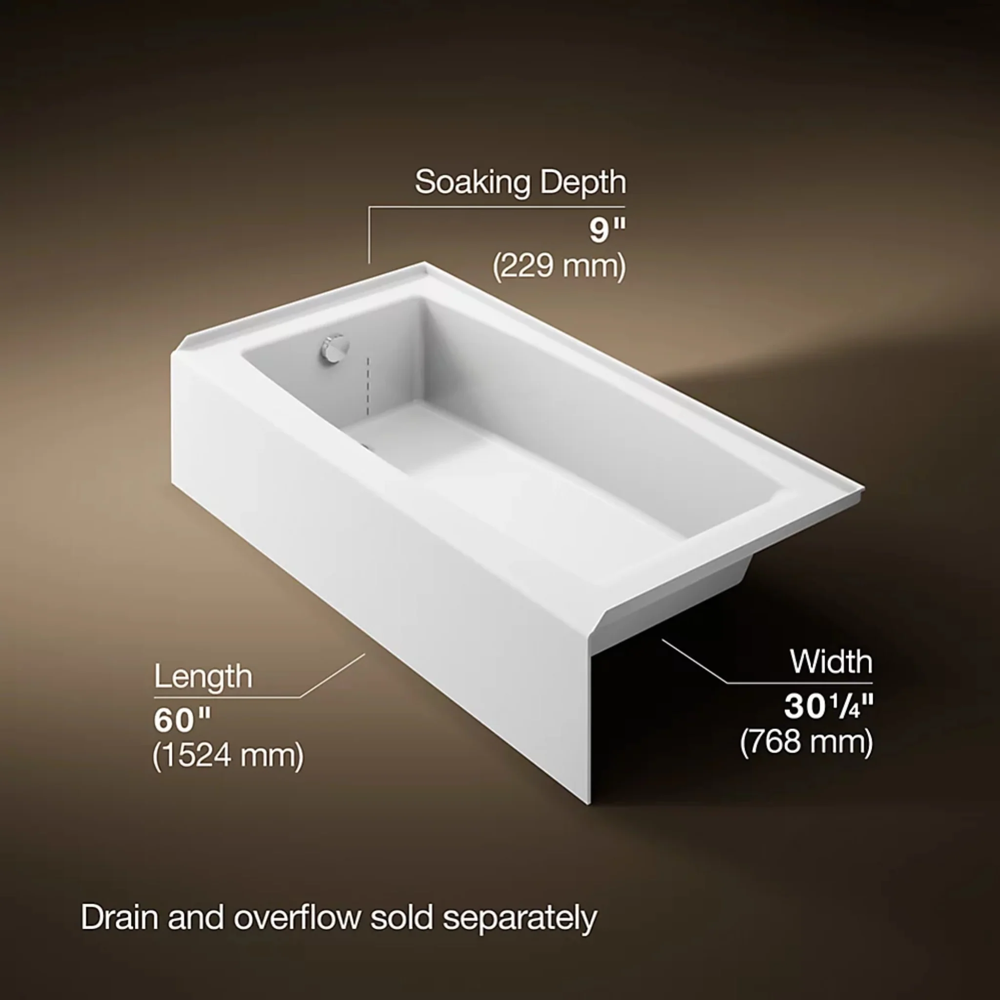 ENTITY RECTANGLE 60 X 30 INCHES ALCOVE BATHTUB WITH INTEGRAL APRON AND FLANGE - Image 13