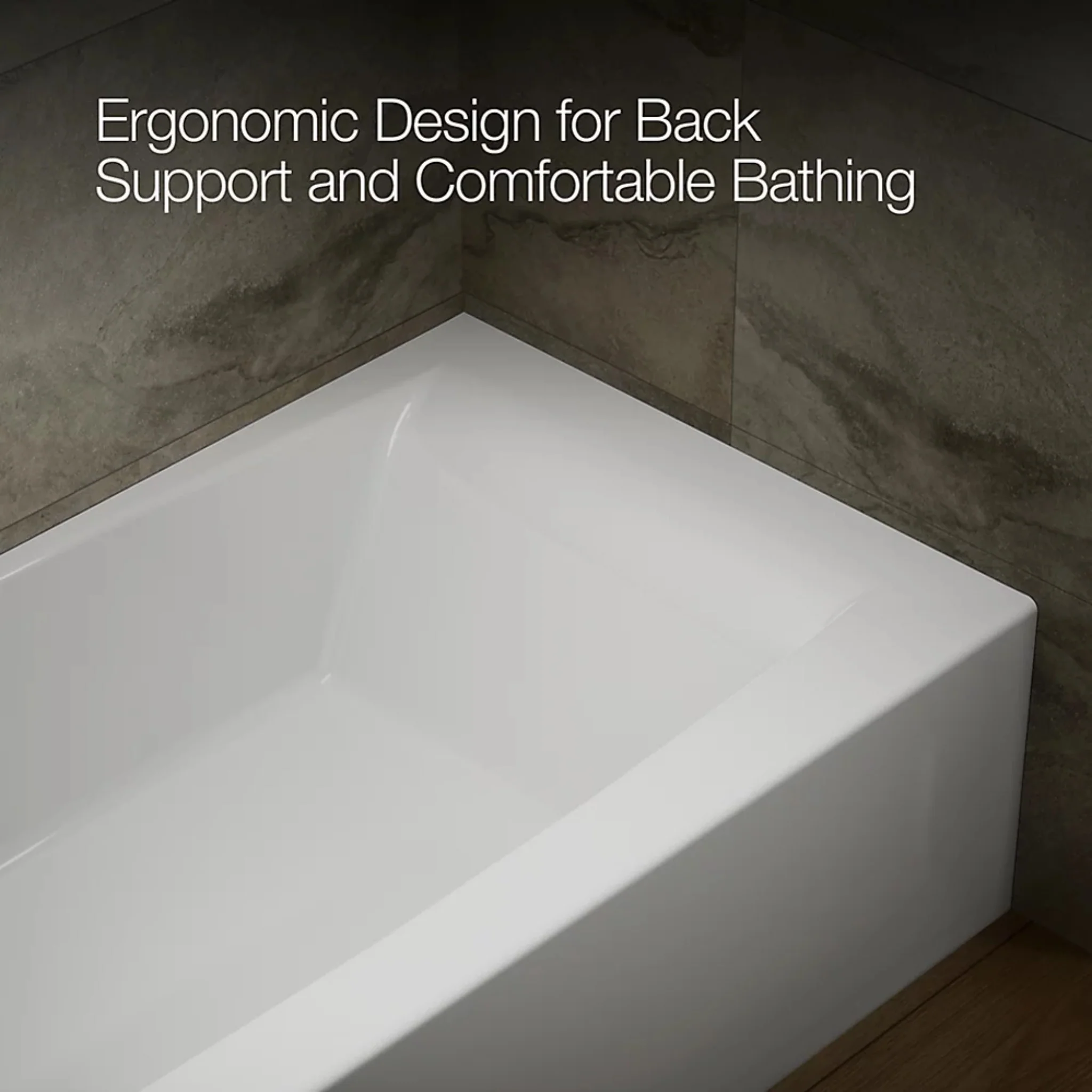 ENTITY RECTANGLE 60 X 30 INCHES ALCOVE BATHTUB WITH INTEGRAL APRON AND FLANGE - Image 9