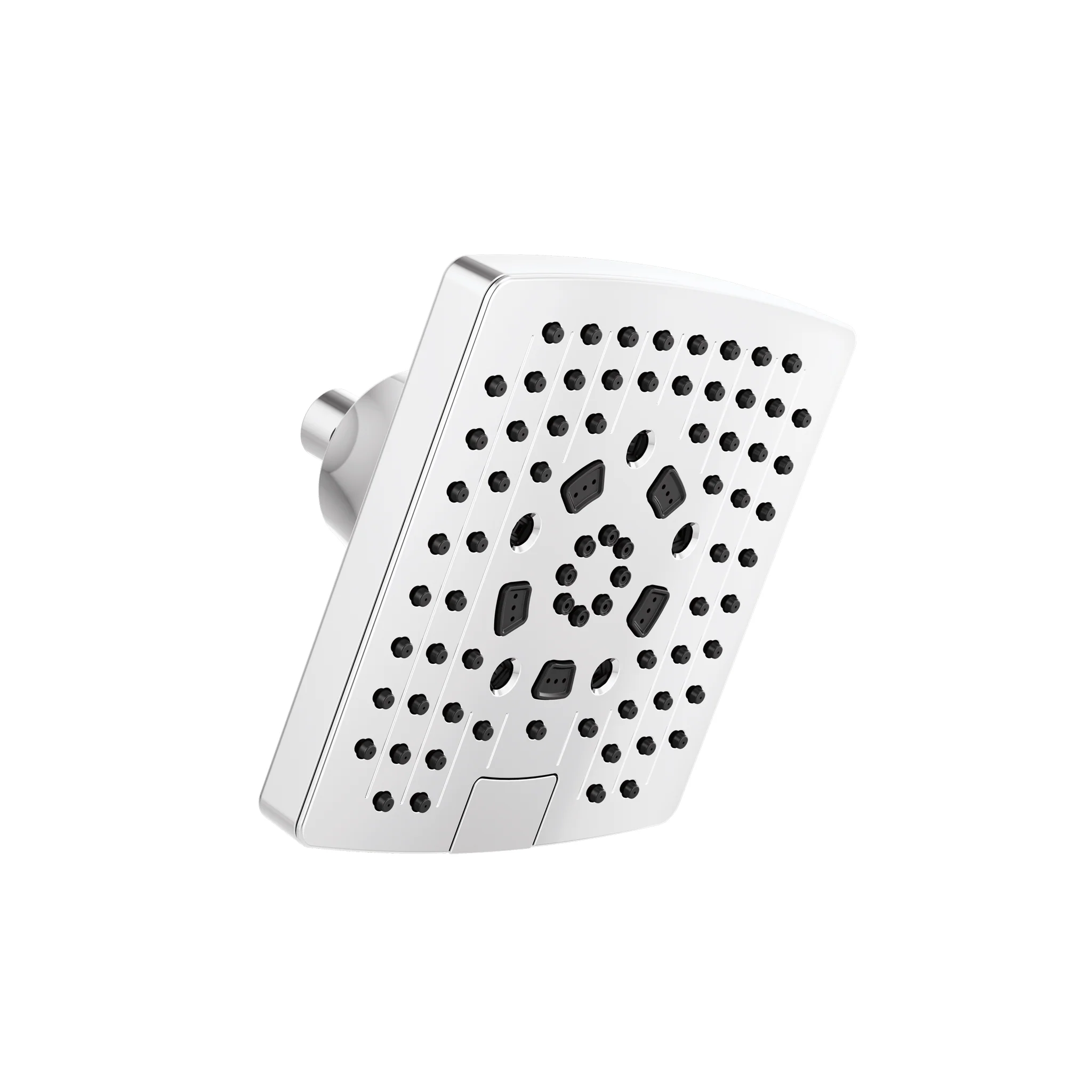 ESSENTIAL™ SHOWER SERIES 7" LINEAR SQUARE H2OKINETIC® MULTI-FUNCTION WALL MOUNT SHOWERHEAD