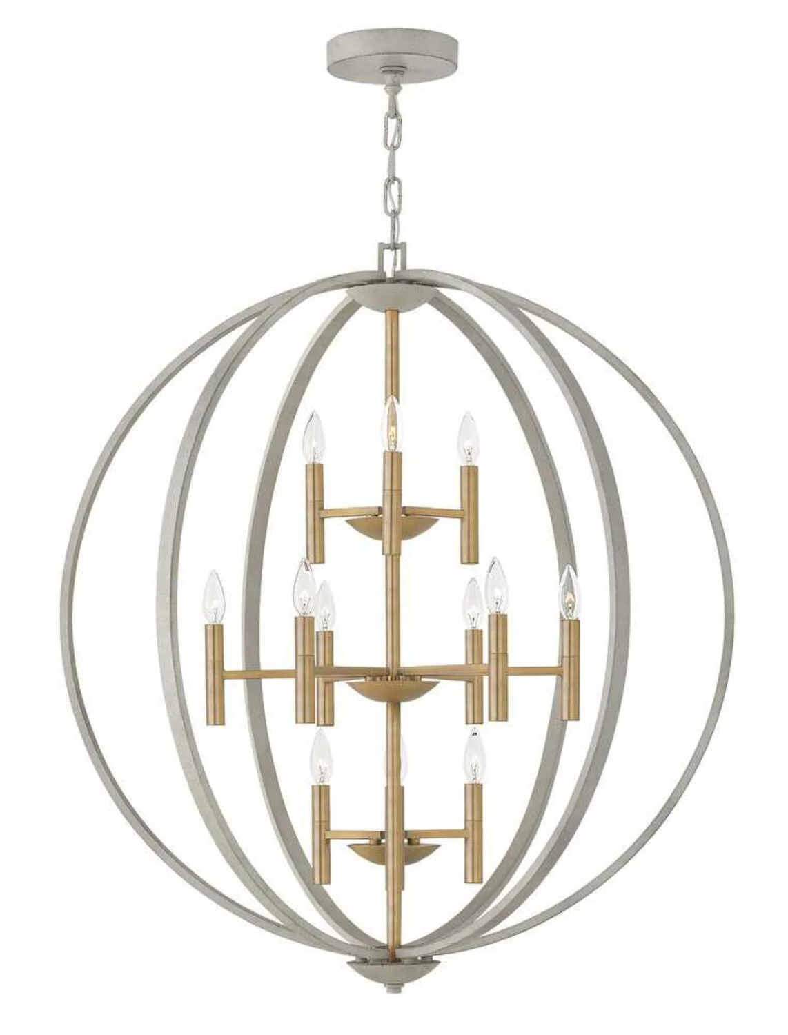 EUCLID LARGE 3-TIER ORB CHANDELIER - Image 2