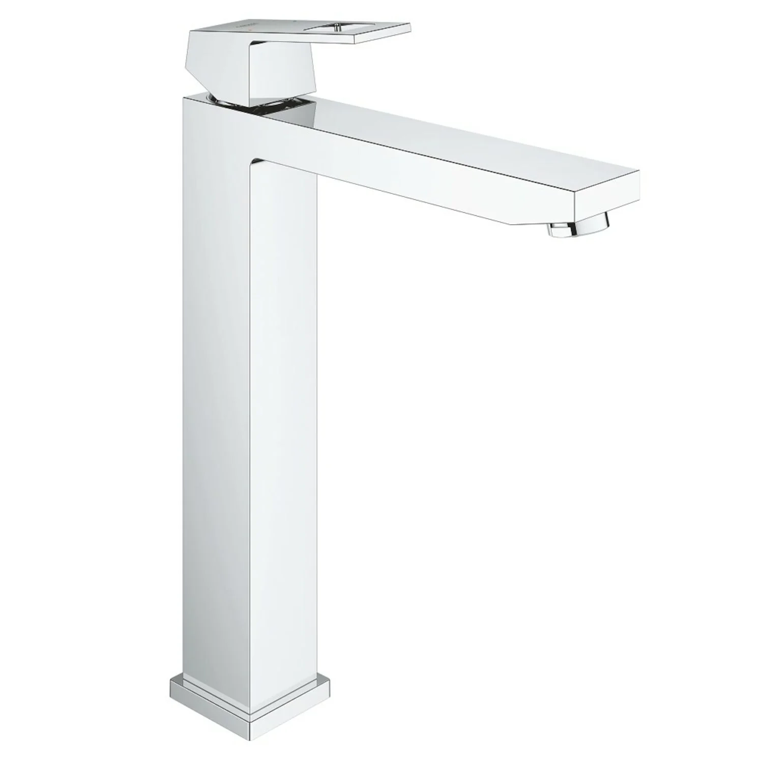 EUROCUBE SINGLE-HOLE SINGLE-HANDLE VESSEL BATHROOM FAUCET XL-SIZE
