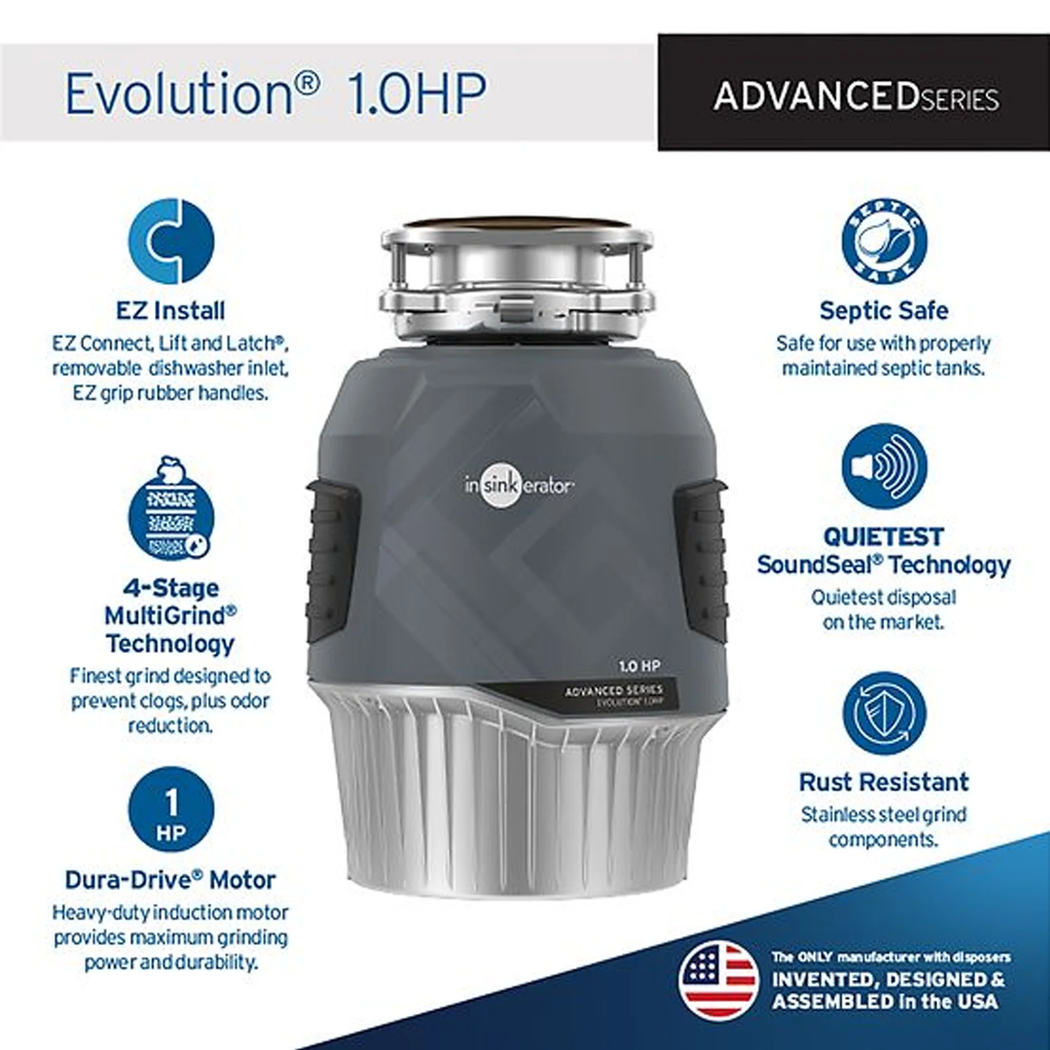 EVOLUTION 1.0HP WASTE DISPOSER - Image 3