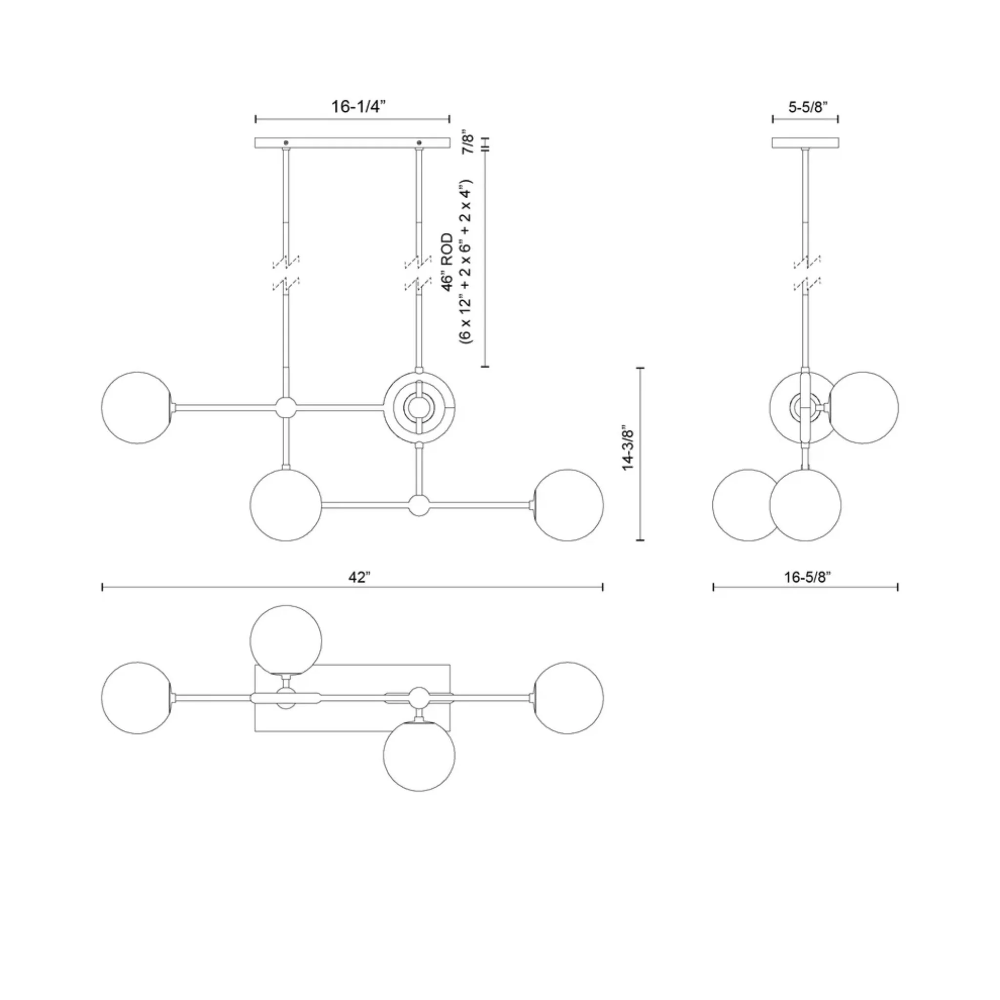 FIORE 42-IN CHANDELIER - Image 7