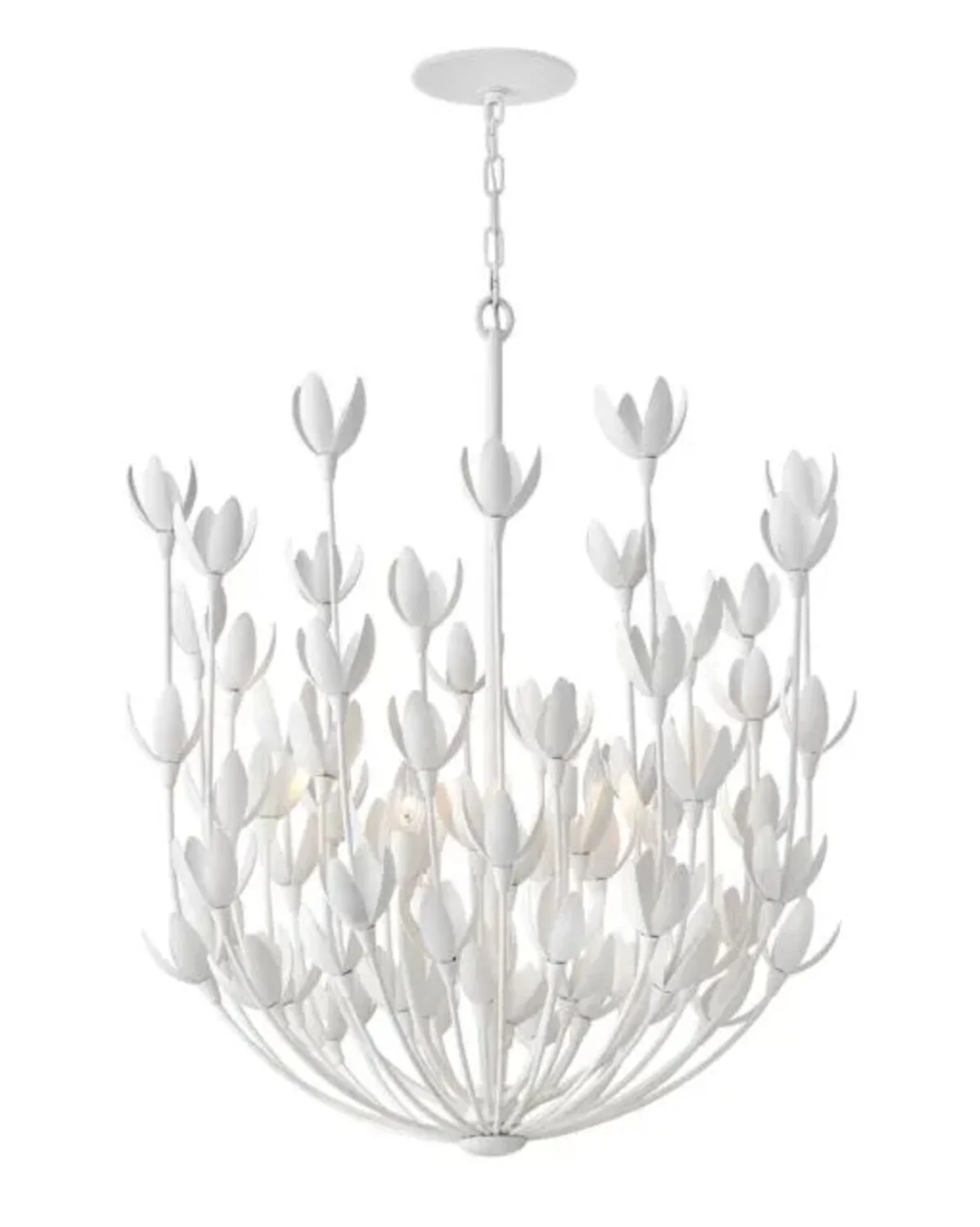 FLORA 26-INCH SIX LIGHT LARGE MULTI TIER CHANDELIER