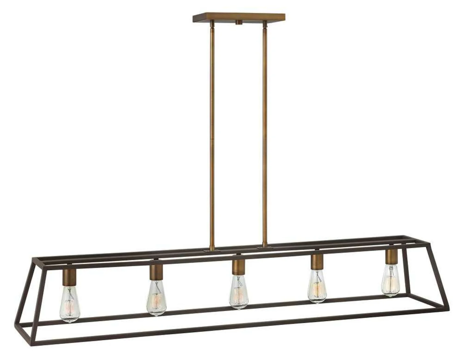 FULTON 5-LIGHT OPEN FRAME LINEAR CHANDELIER