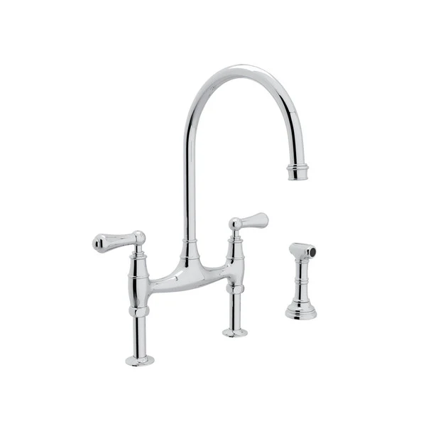 GEORGIAN ERA BRIDGE KITCHEN FAUCET WITH SIDESPRAY