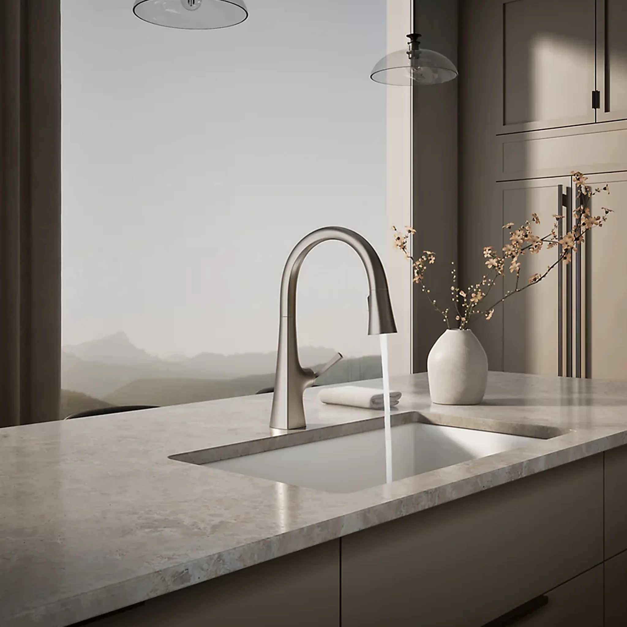GRAZE® TOUCHLESS PULL-DOWN KITCHEN SINK FAUCET WITH 3-FUNCTION SPRAYHEAD - Image 2
