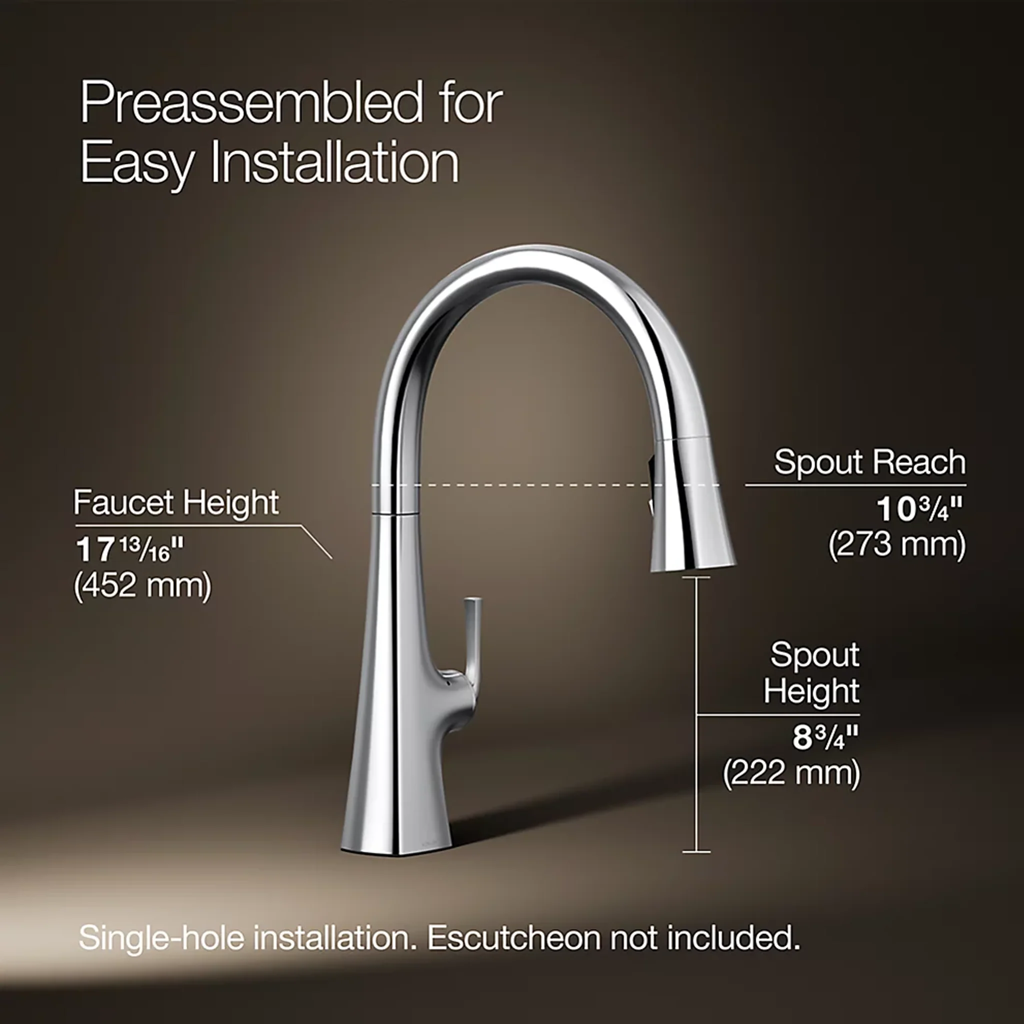 GRAZE® TOUCHLESS PULL-DOWN KITCHEN SINK FAUCET WITH 3-FUNCTION SPRAYHEAD - Image 6