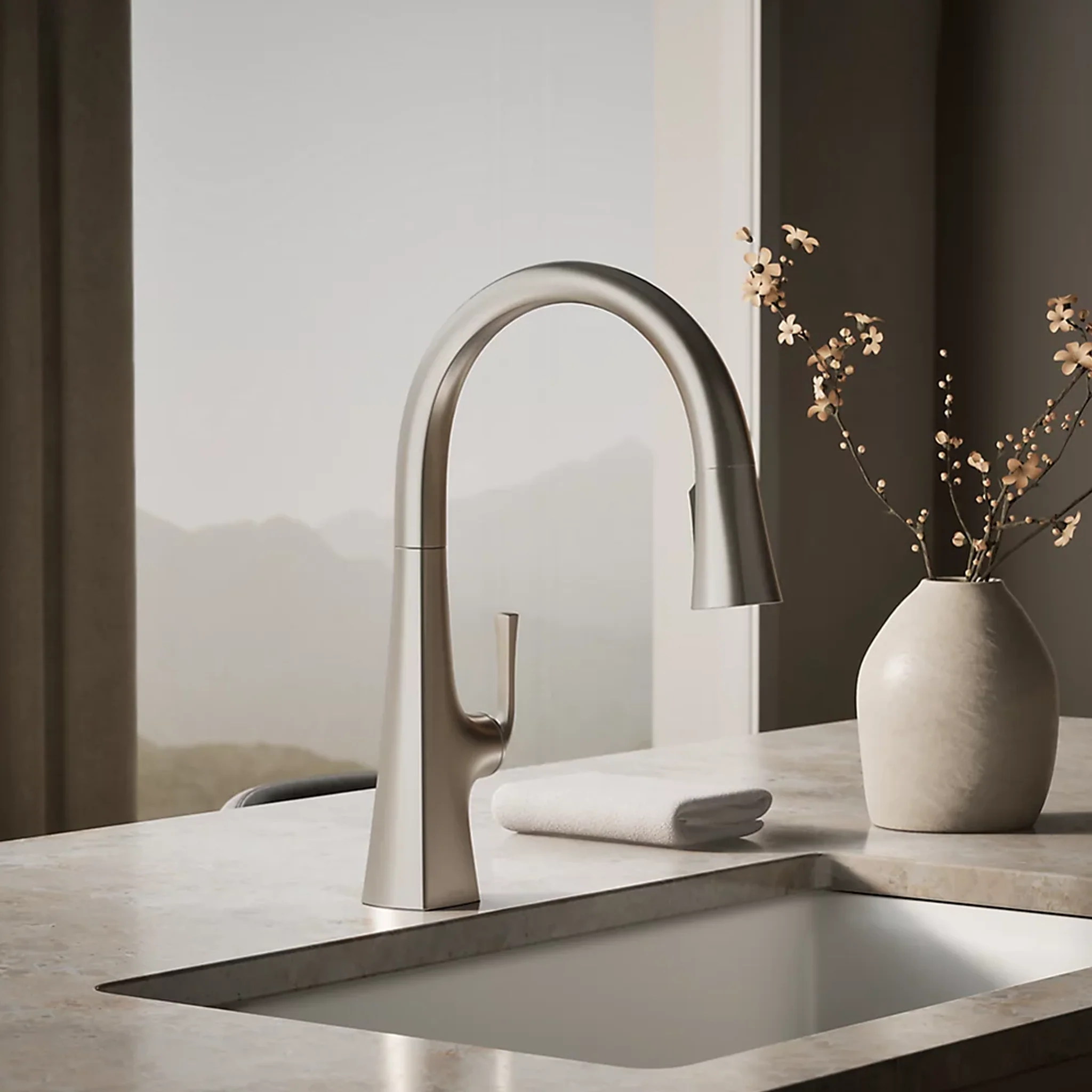 GRAZE® TOUCHLESS PULL-DOWN KITCHEN SINK FAUCET WITH 3-FUNCTION SPRAYHEAD - Image 9