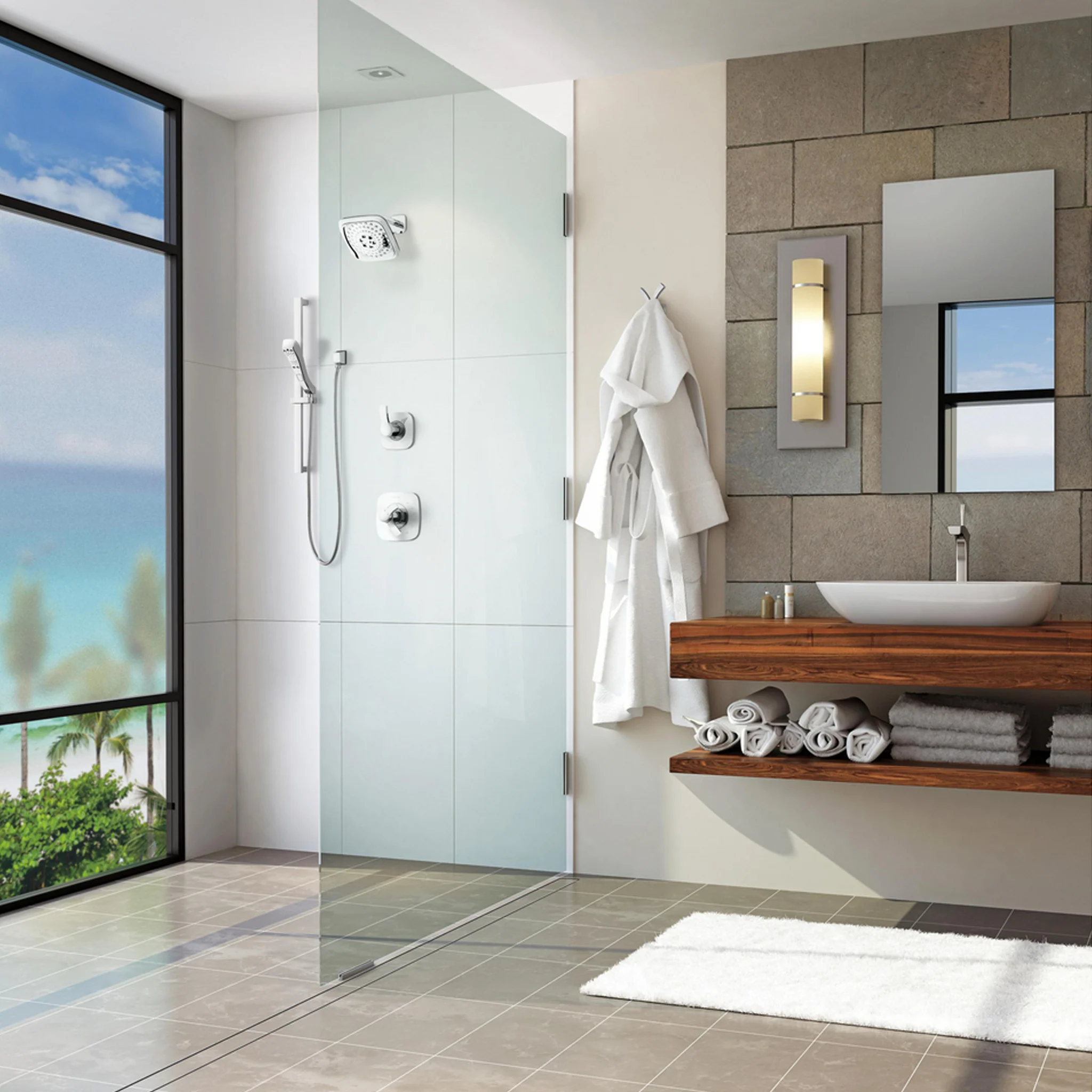 H2OKINETIC® 4-SETTING  SLIDE BAR HANDSHOWER - Image 2