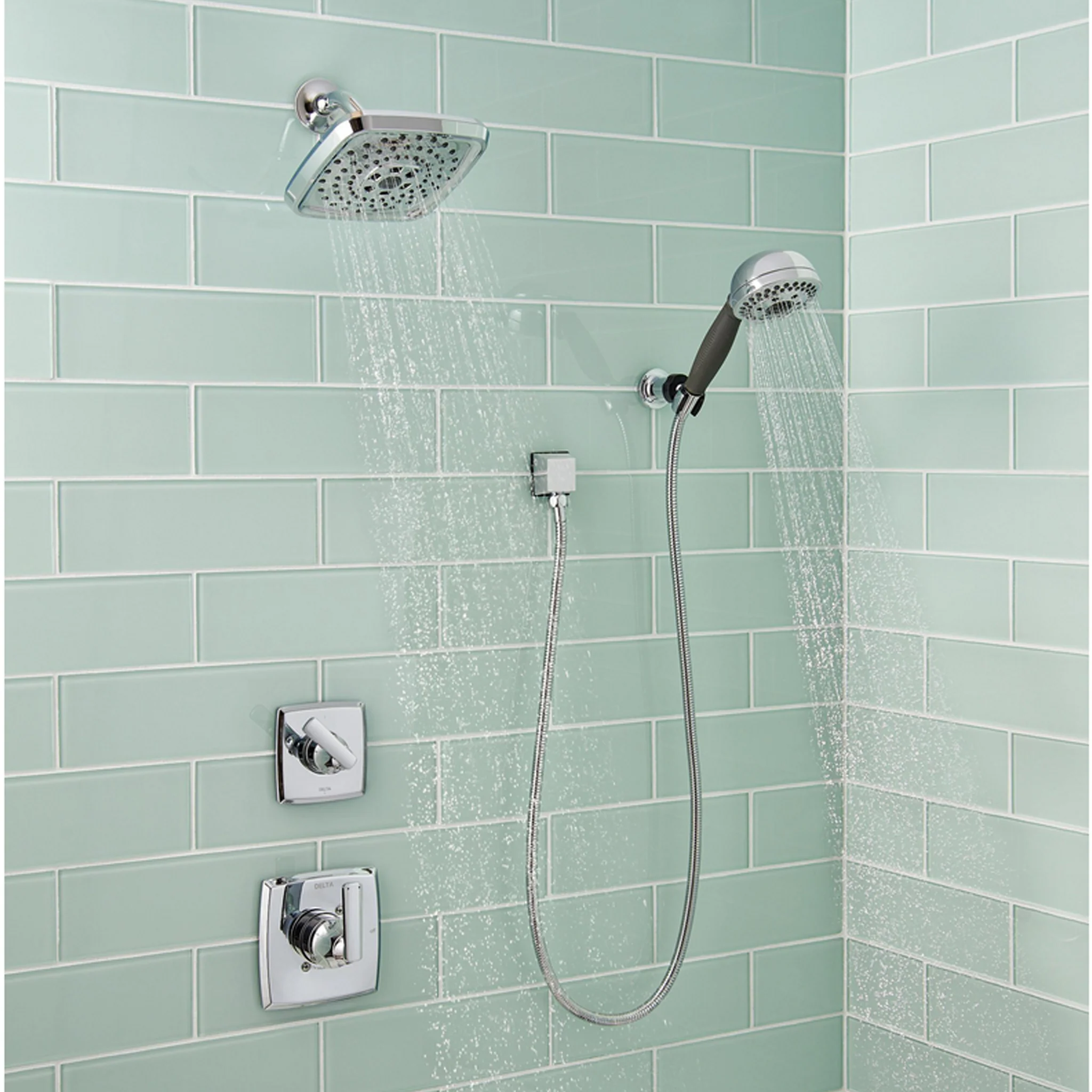 H2OKINETIC® 5-SETTING ADJUSTABLE WALL MOUNT HAND SHOWER - Image 2