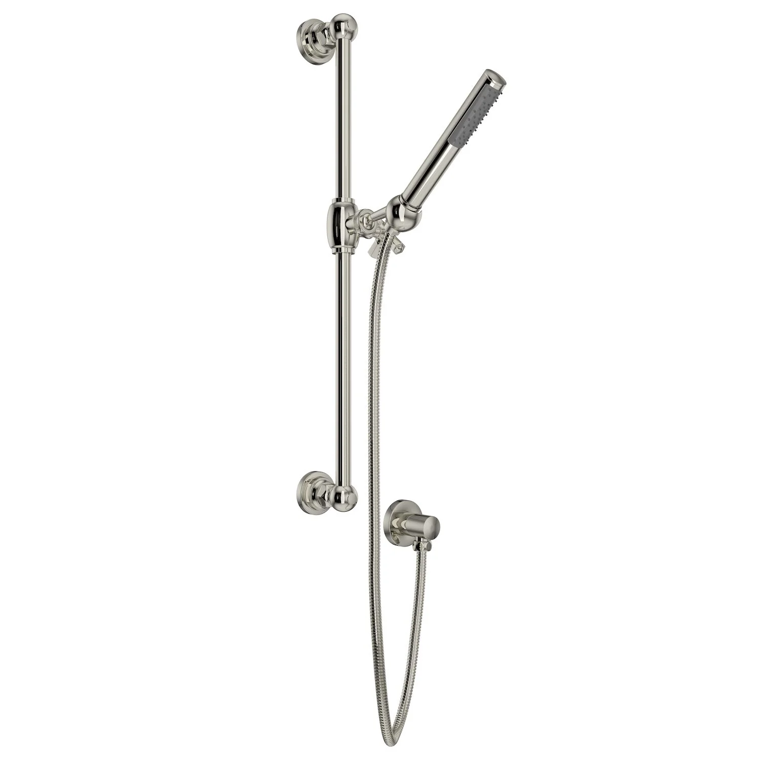 HANDSHOWER SET WITH 21" SLIDE BAR AND SINGLE-FUNCTION HANDSHOWER (CROSS HANDLE) - Image 2