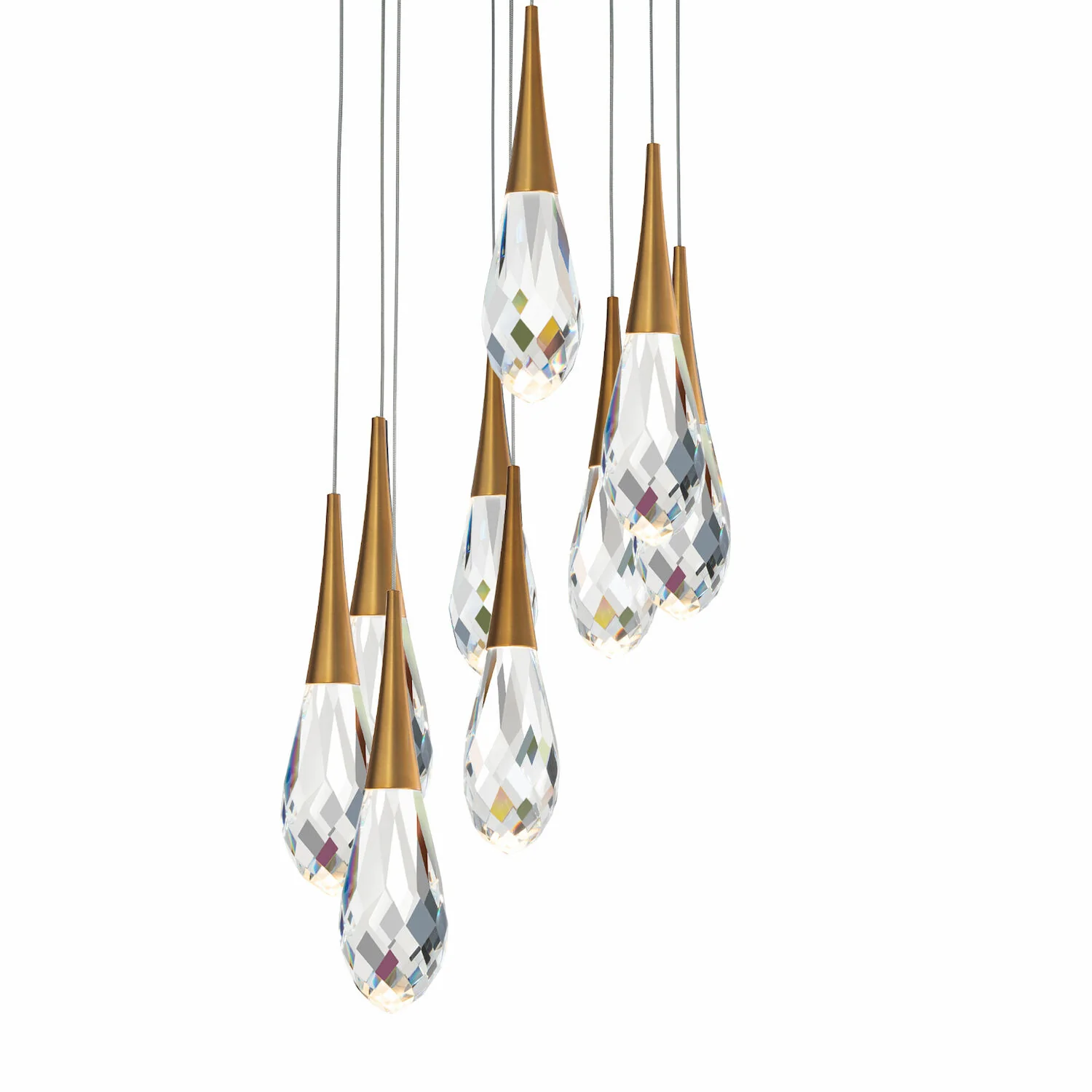 HIBISCUS 9 LIGHT LED MULTI-LIGHT PENDANT - Image 2